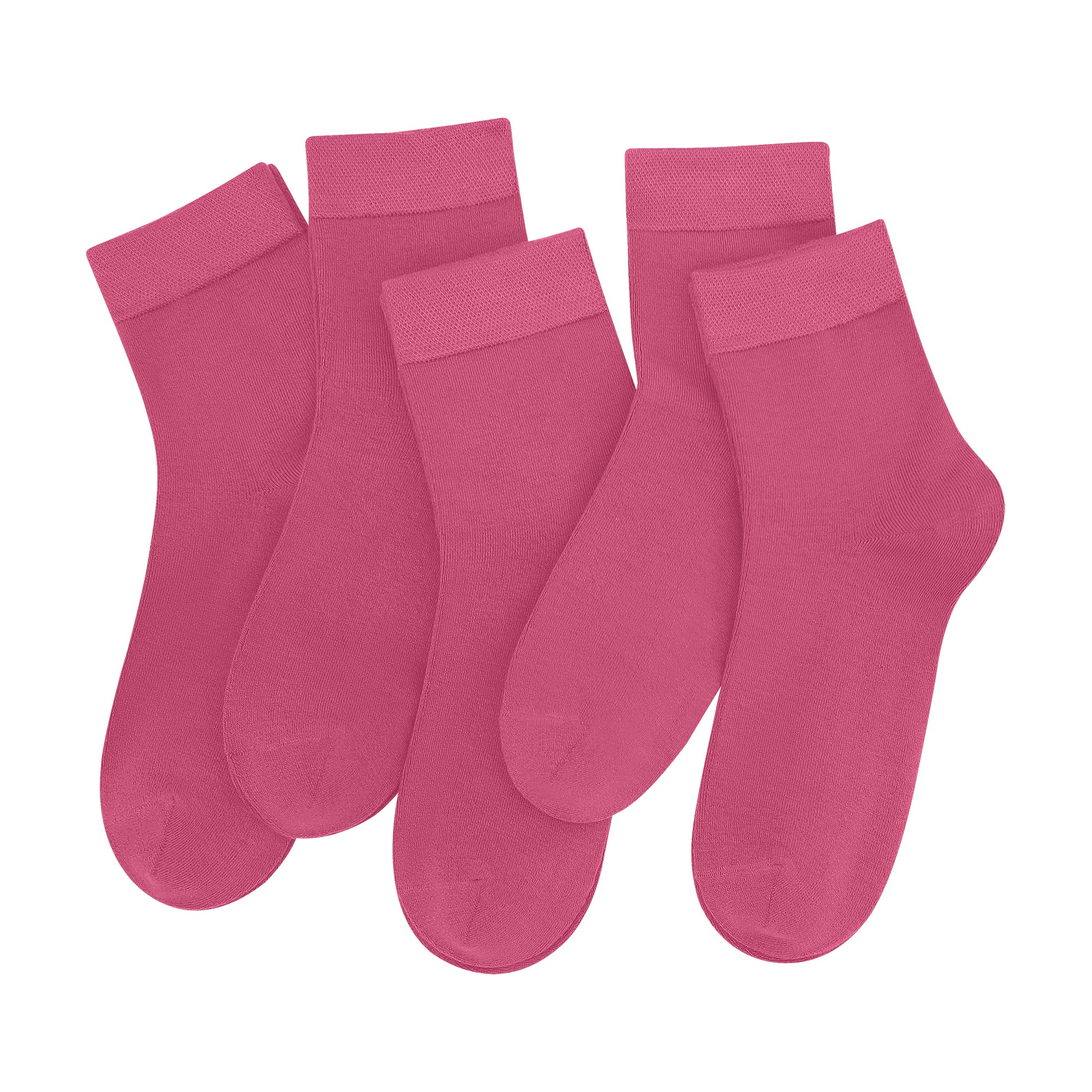 SERISIMPLE Women Ankle Socks Bamboo Crew Thin Ankle Height Boot Lightweight Color Anti Odor Soft Breathable Sock 5 Pairs