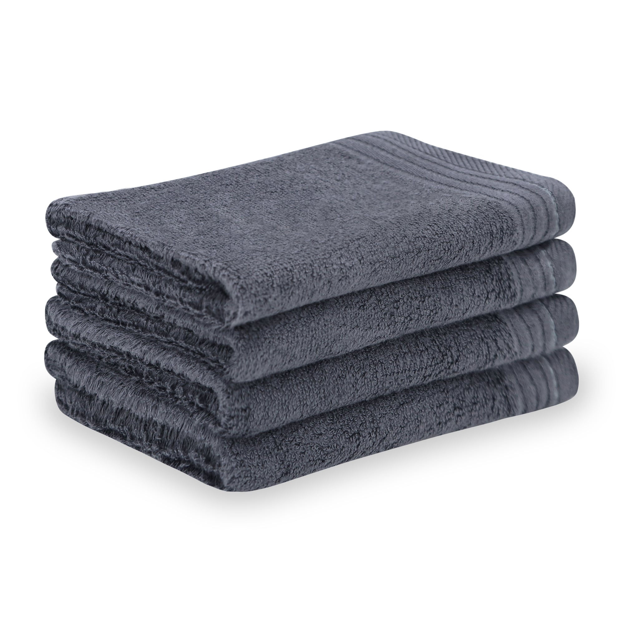 Premium Viscose Bamboo Washcloth Set - Pack of 4, 13x13 in Soft and Absorbent, Durable and Comfortable, Suitable for Body & Face, Baby and Adults