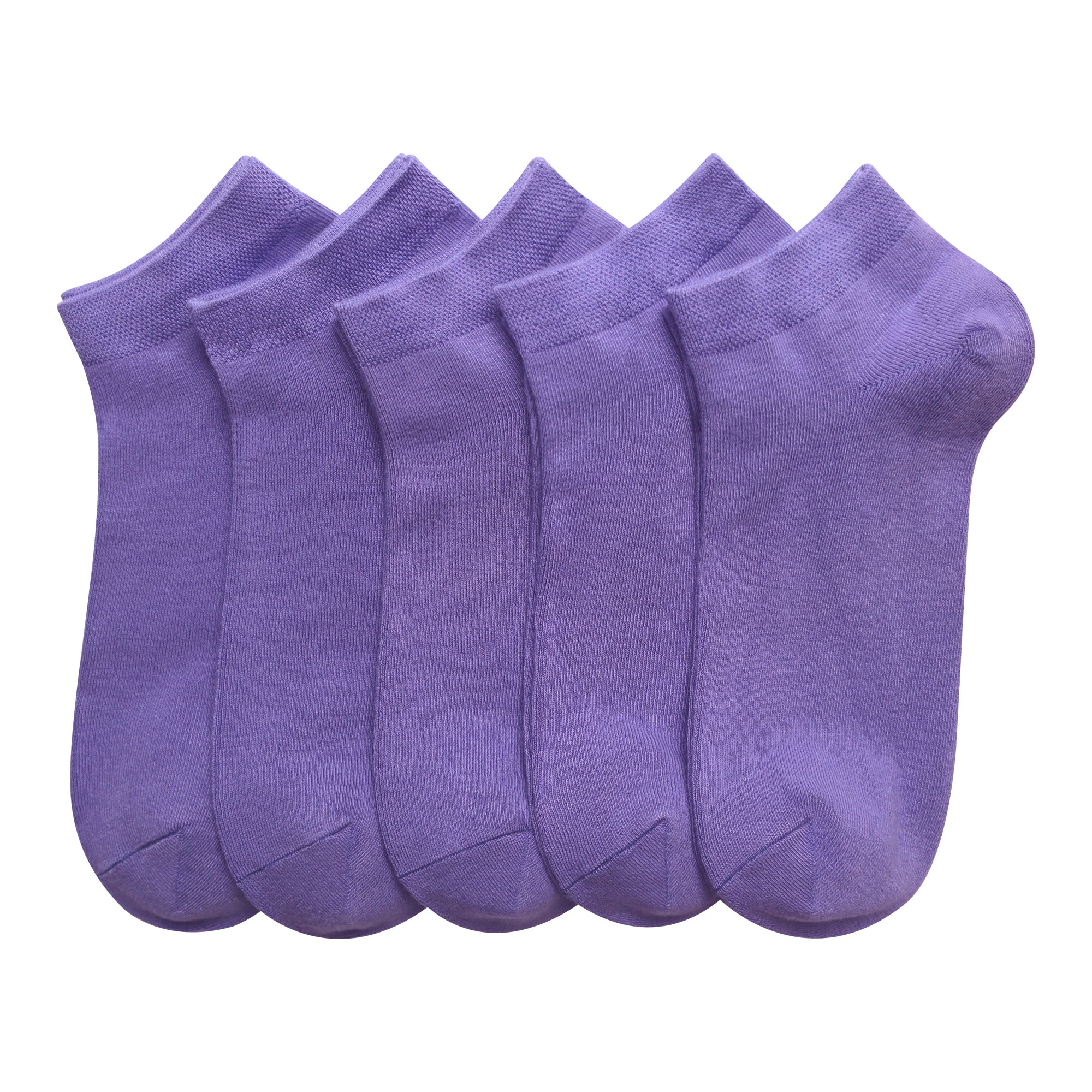 Women Bamboo Ankle Socks Low Cut Thin Sock Lightweight Pastal Color Soft Sock 5 Pairs