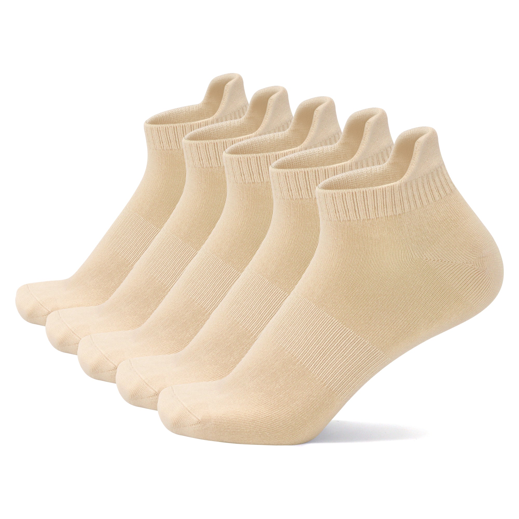 Thin Viscose Bamboo No Show Sock Men Low Cut Socks Odor Resistant Breathable Sock 5 Pairs