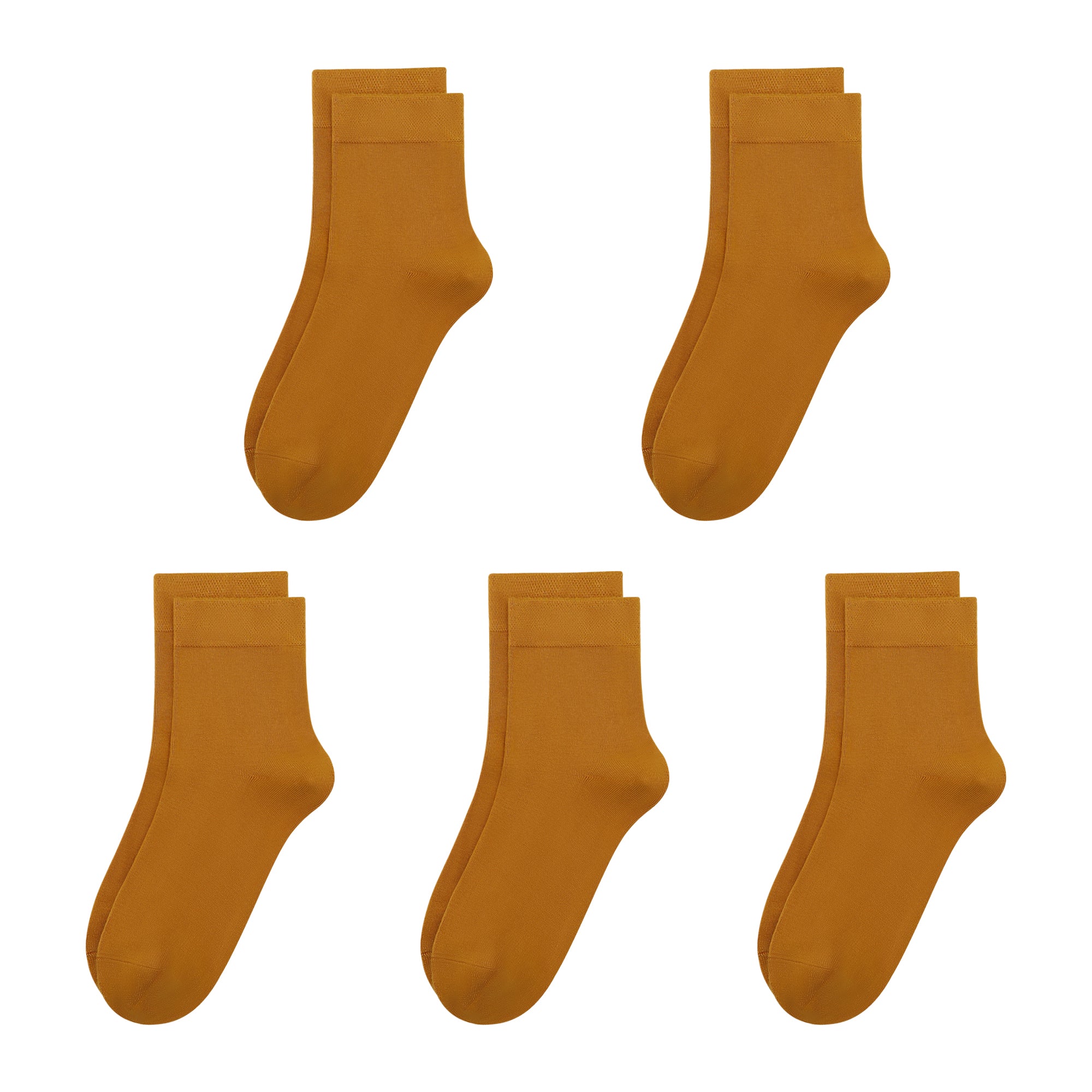 Kids Casual Bamboo School Socks Super Soft Uniform Thin Breathable Stretch Cuffs Boys Girls 5 Pairs