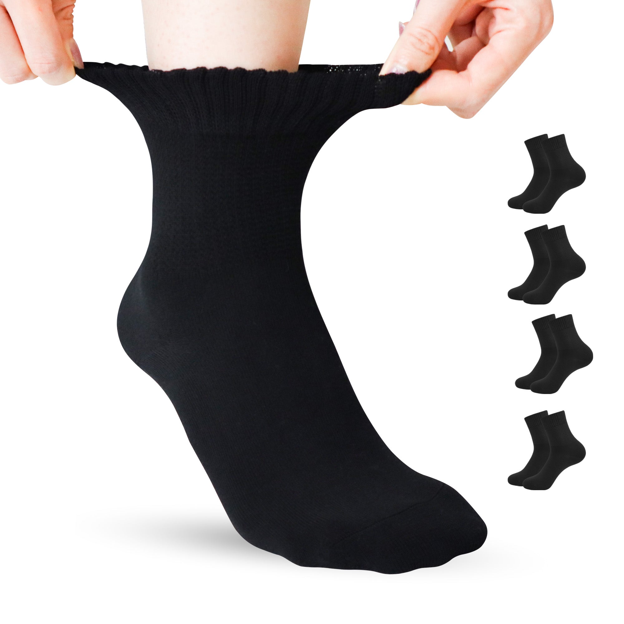 DIYBIRD Thin Crew Women Viscose Bamboo Cotton Socks Ankle...