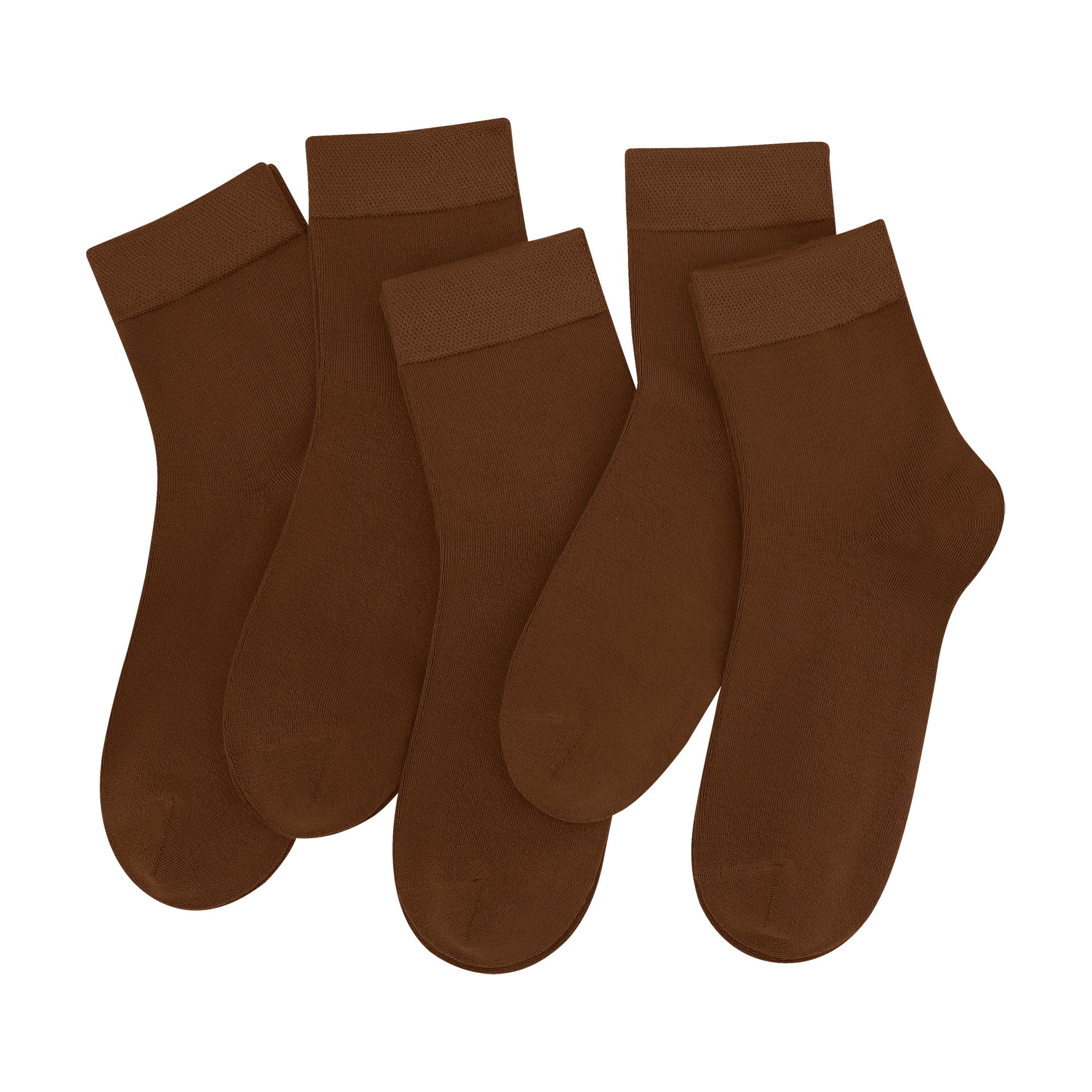 SERISIMPLE Women Ankle Socks Bamboo Crew Thin Ankle Height Boot Lightweight Color Anti Odor Soft Breathable Sock 5 Pairs