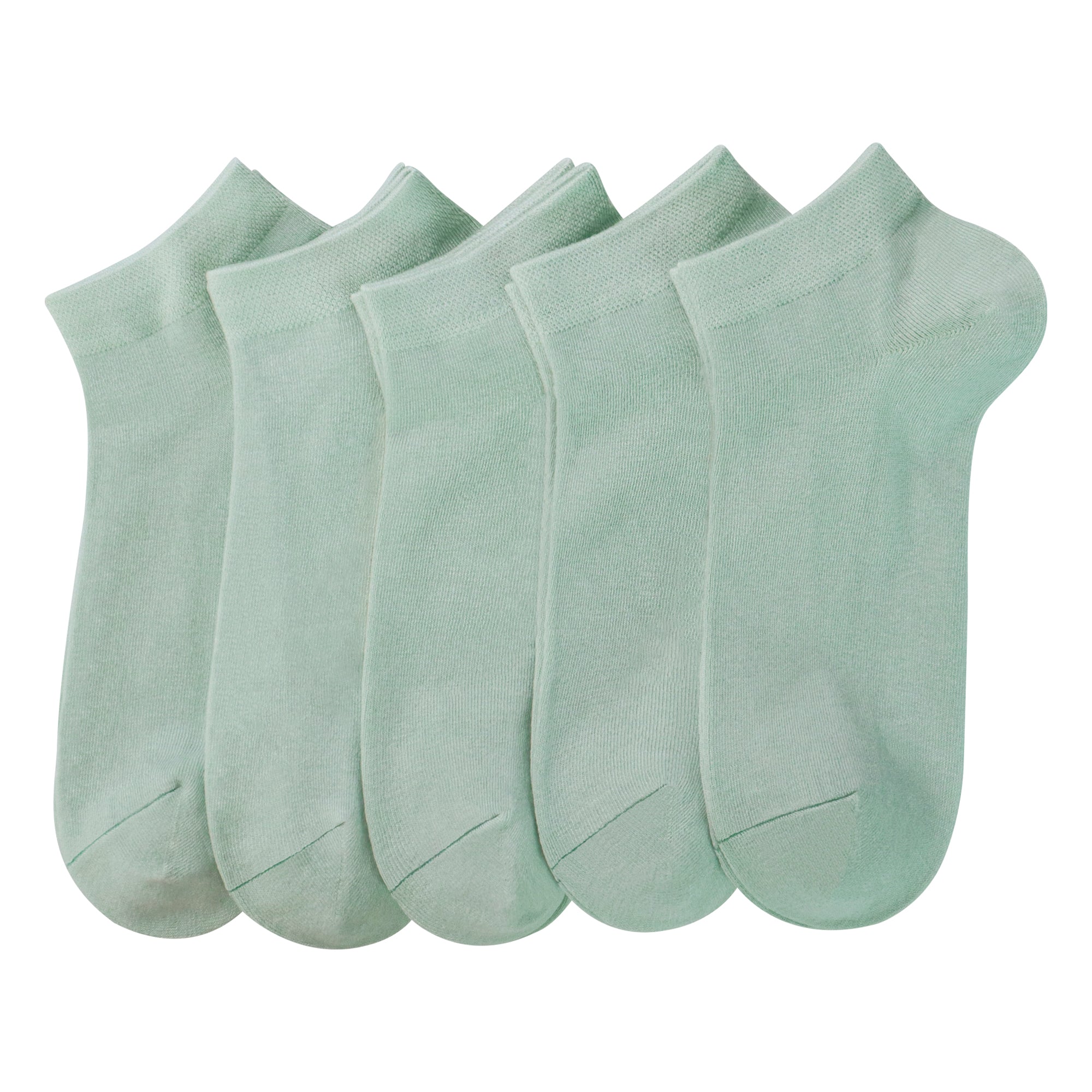 Women Bamboo Ankle Socks Low Cut Thin Sock Lightweight Pastal Color Soft Sock 5 Pairs