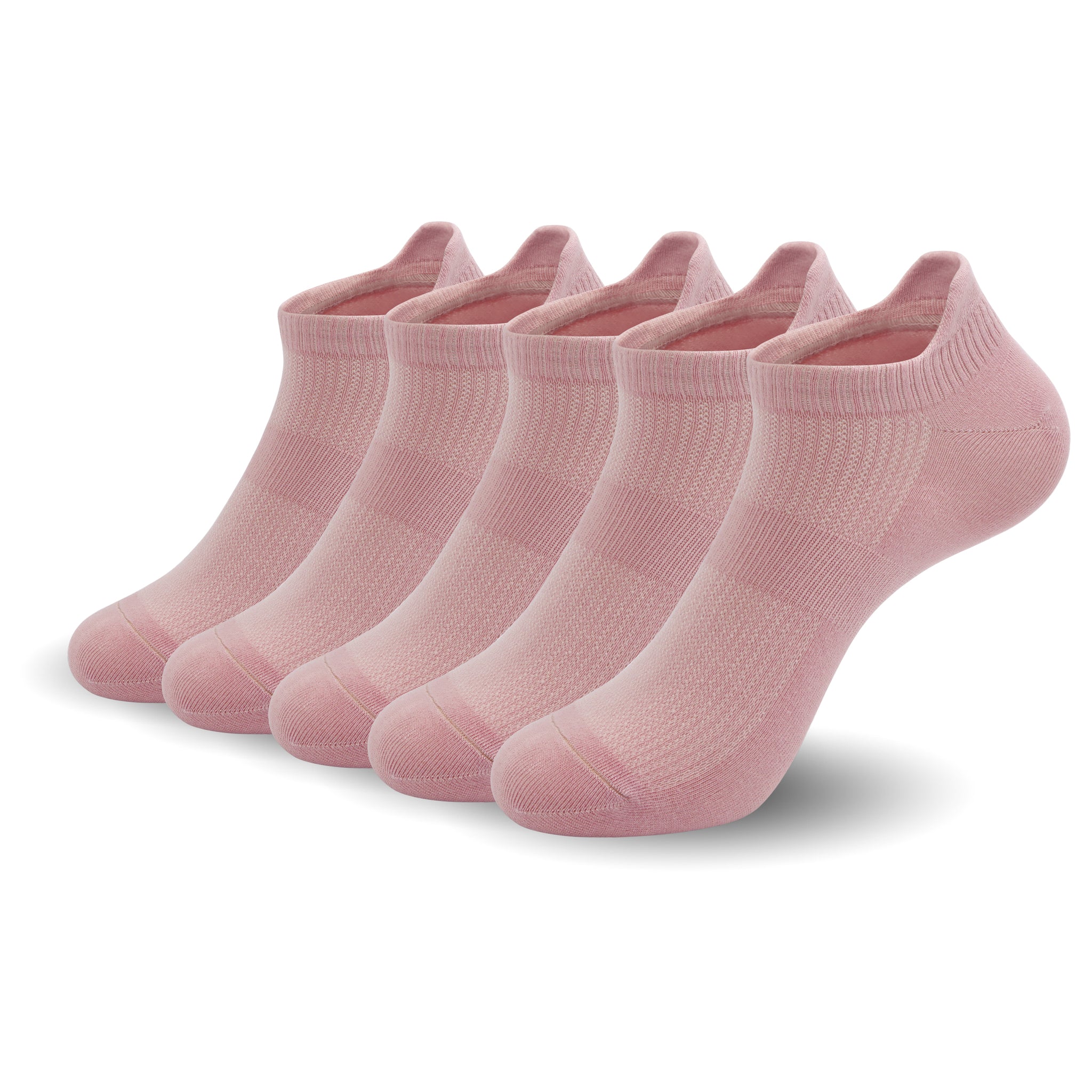 Women Ultra Thin Socks Bamboo Low Cut No Show Ventilating Low Ankle Anti Odor Arch Support Mesh Socks 5 Pairs