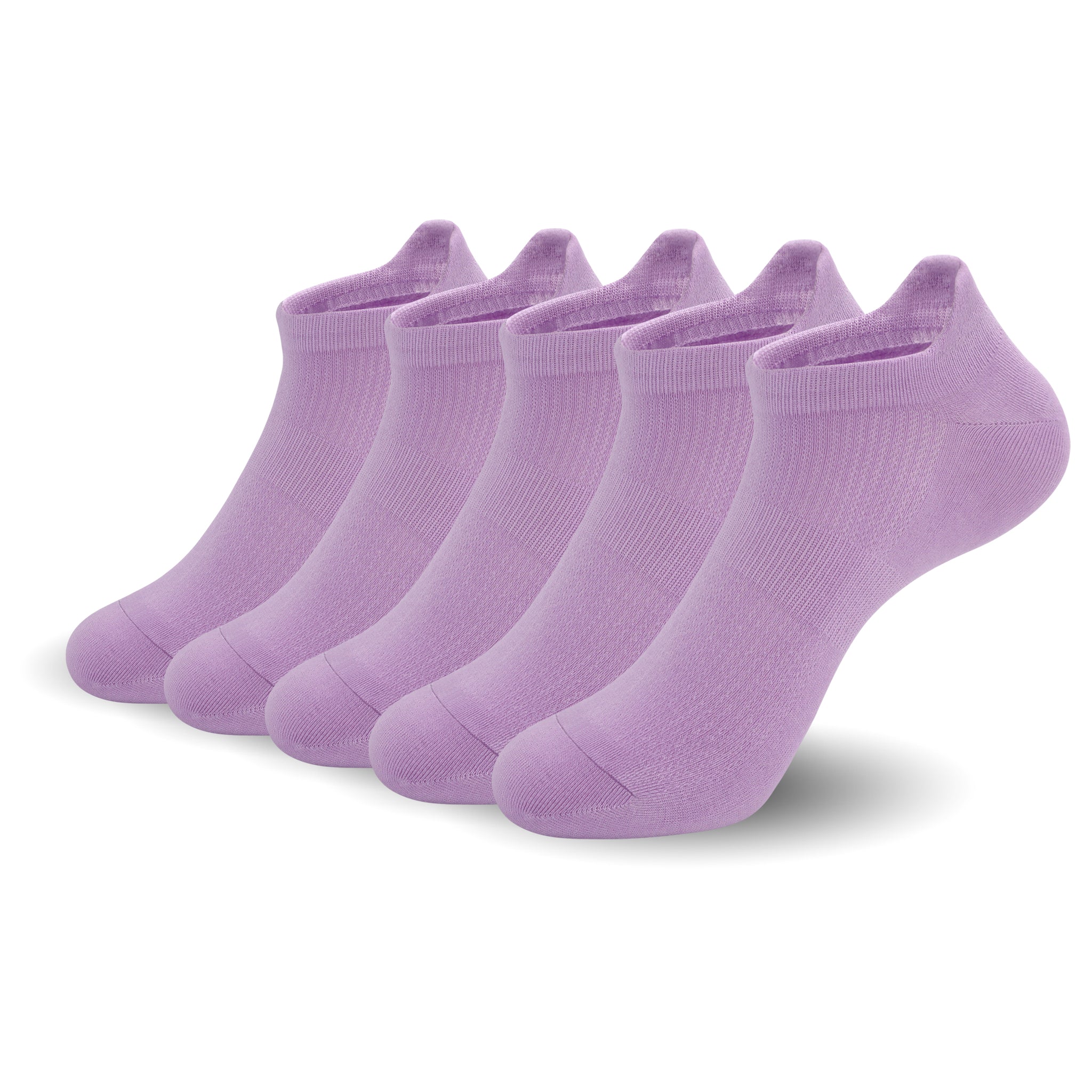 Women Ultra Thin Socks Bamboo Low Cut No Show Ventilating Low Ankle Anti Odor Arch Support Mesh Socks 5 Pairs