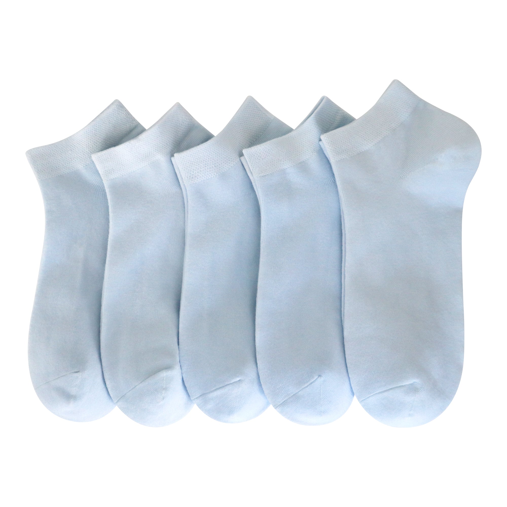 Women Bamboo Ankle Socks Low Cut Thin Sock Lightweight Pastal Color Soft Sock 5 Pairs