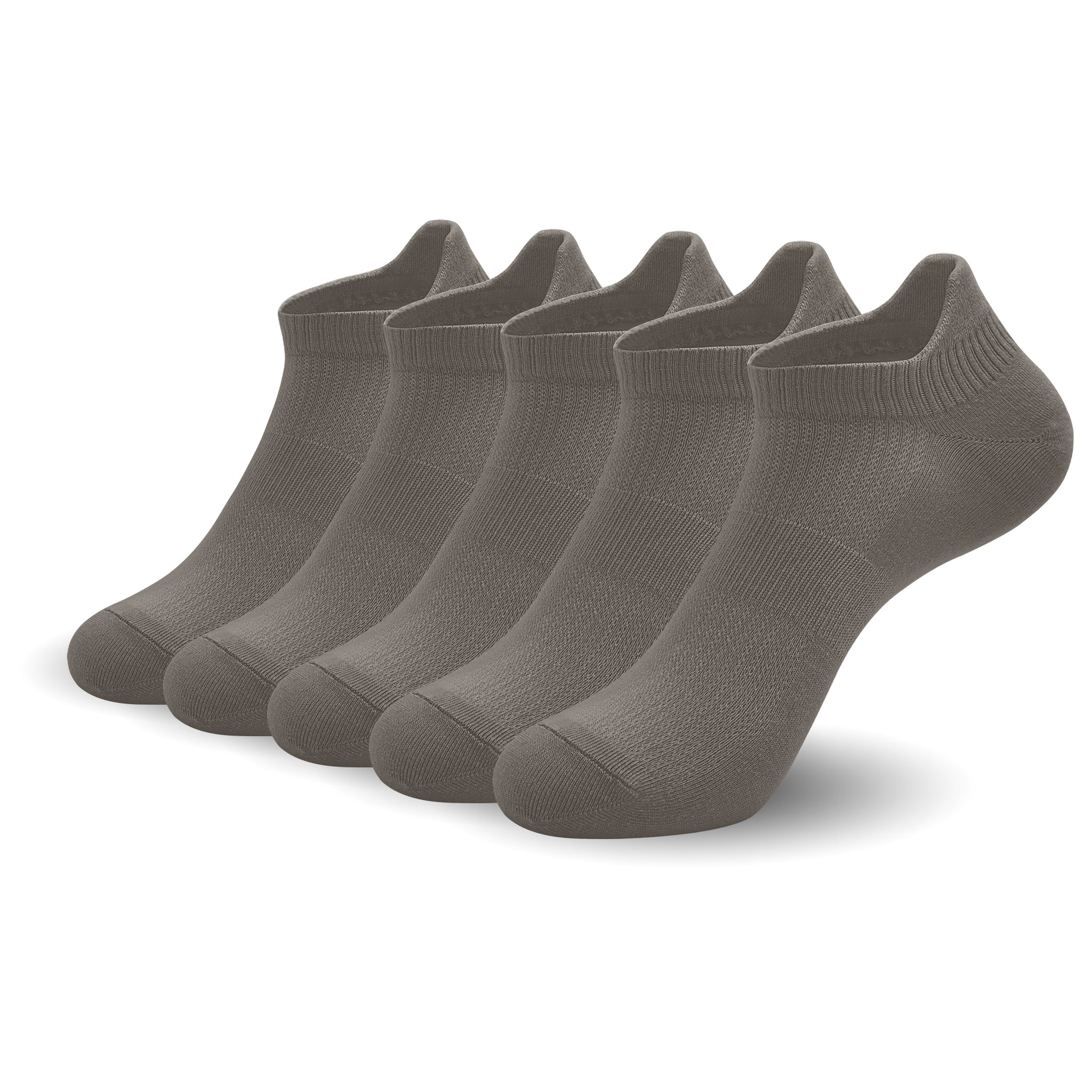 Women Ultra Thin Socks Bamboo Low Cut No Show Ventilating Low Ankle Anti Odor Arch Support Mesh Socks 5 Pairs