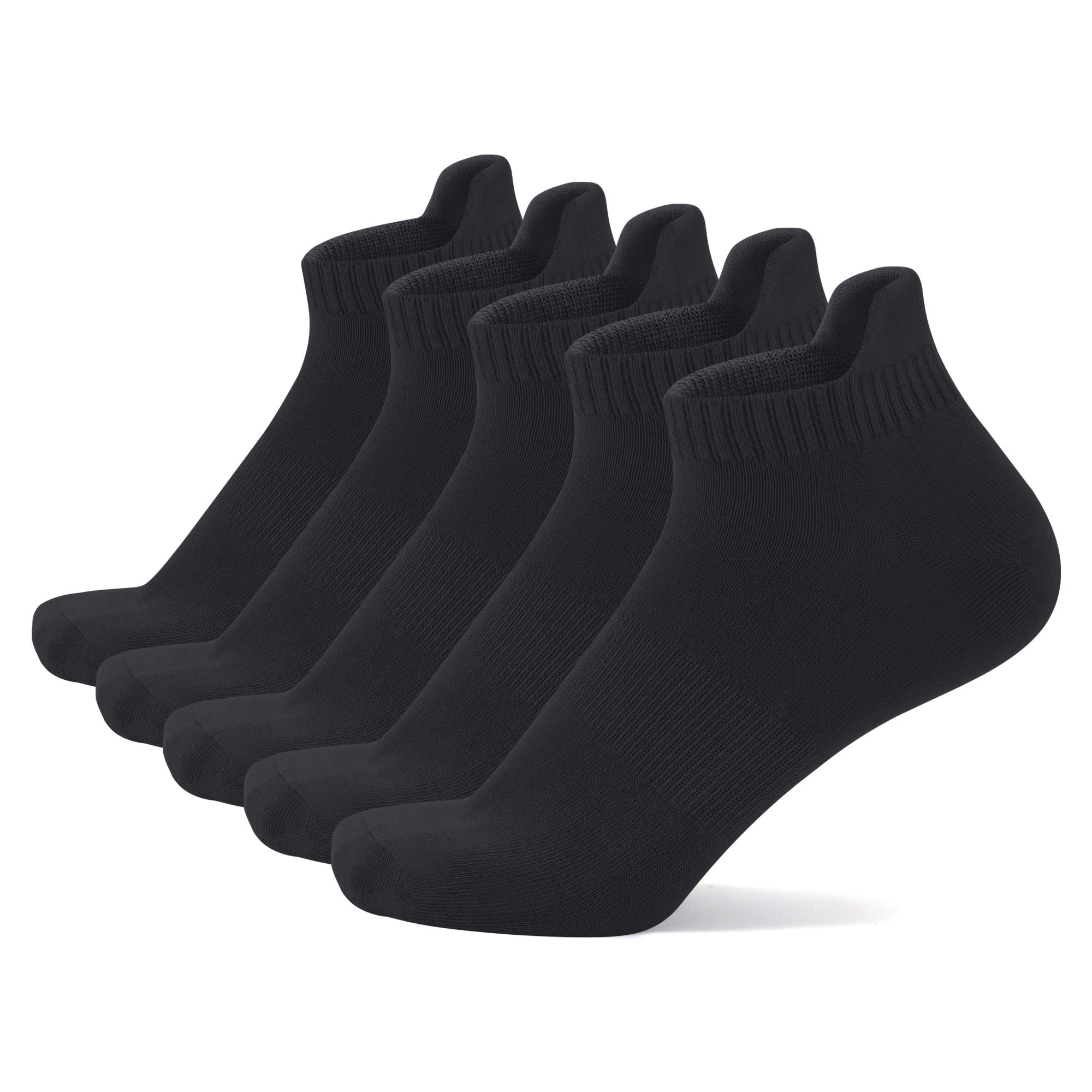 Thin Viscose Bamboo No Show Sock Men Low Cut Socks Odor Resistant Breathable Sock 5 Pairs