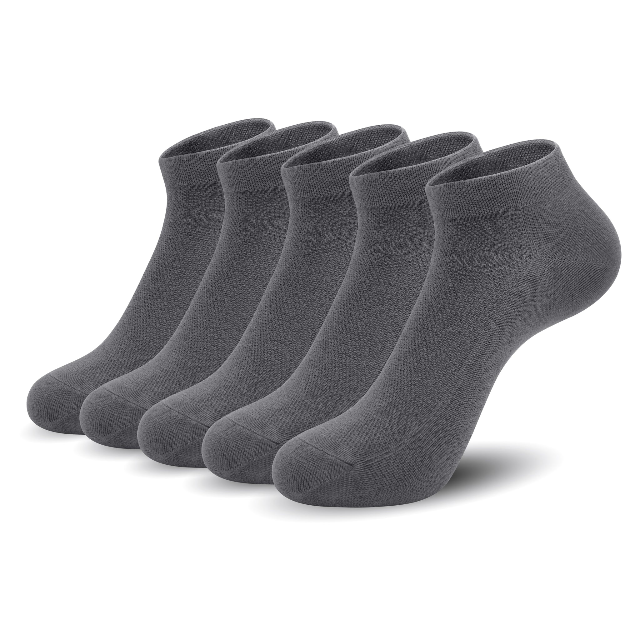 Women Mesh Ankle Socks Bamboo Summer Cool Socks Soft Ultra Thin Low Cut Sock 5 Pairs, 4-8/9-11