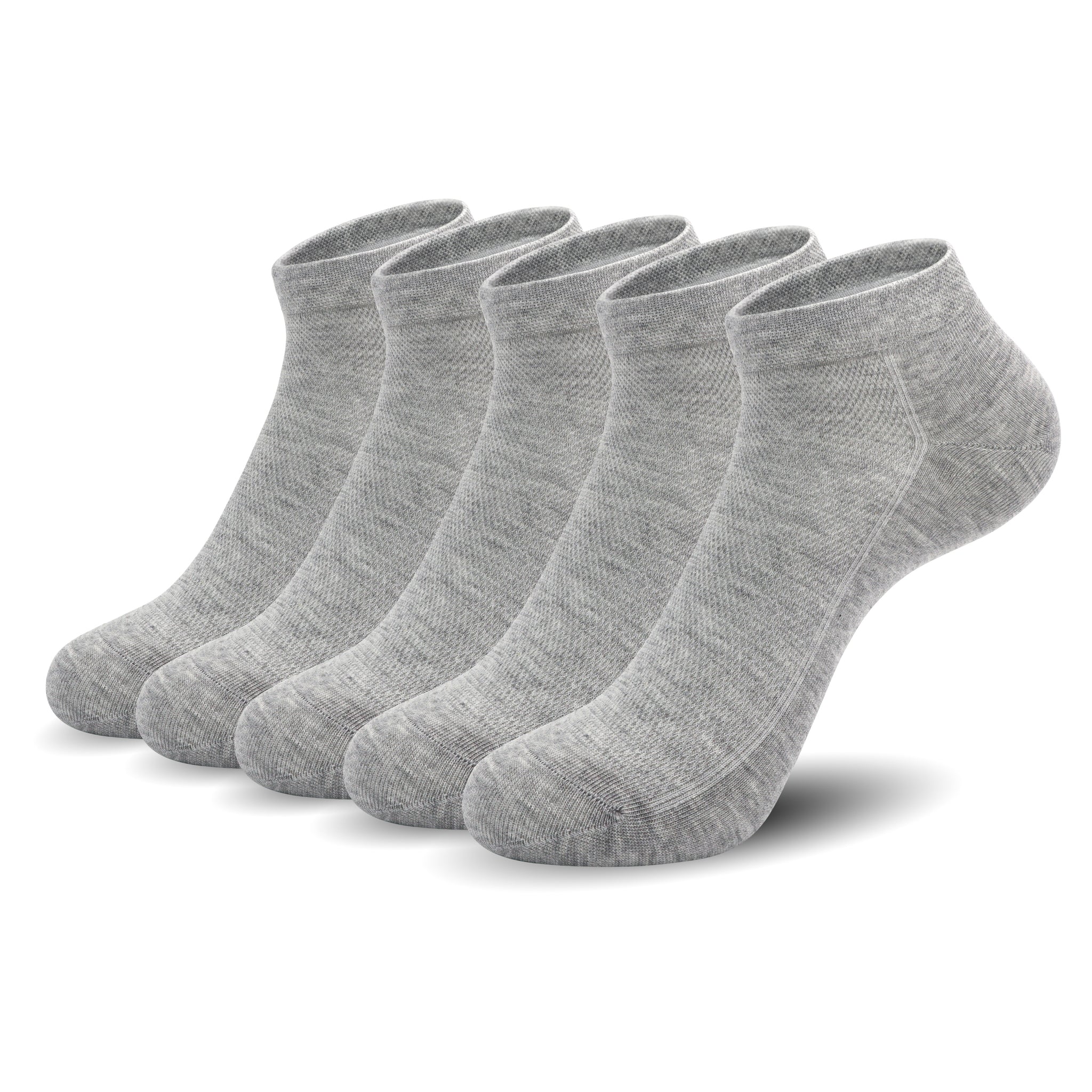 Women Mesh Ankle Socks Bamboo Summer Cool Socks Soft Ultra Thin Low Cut Sock 5 Pairs, 4-8/9-11