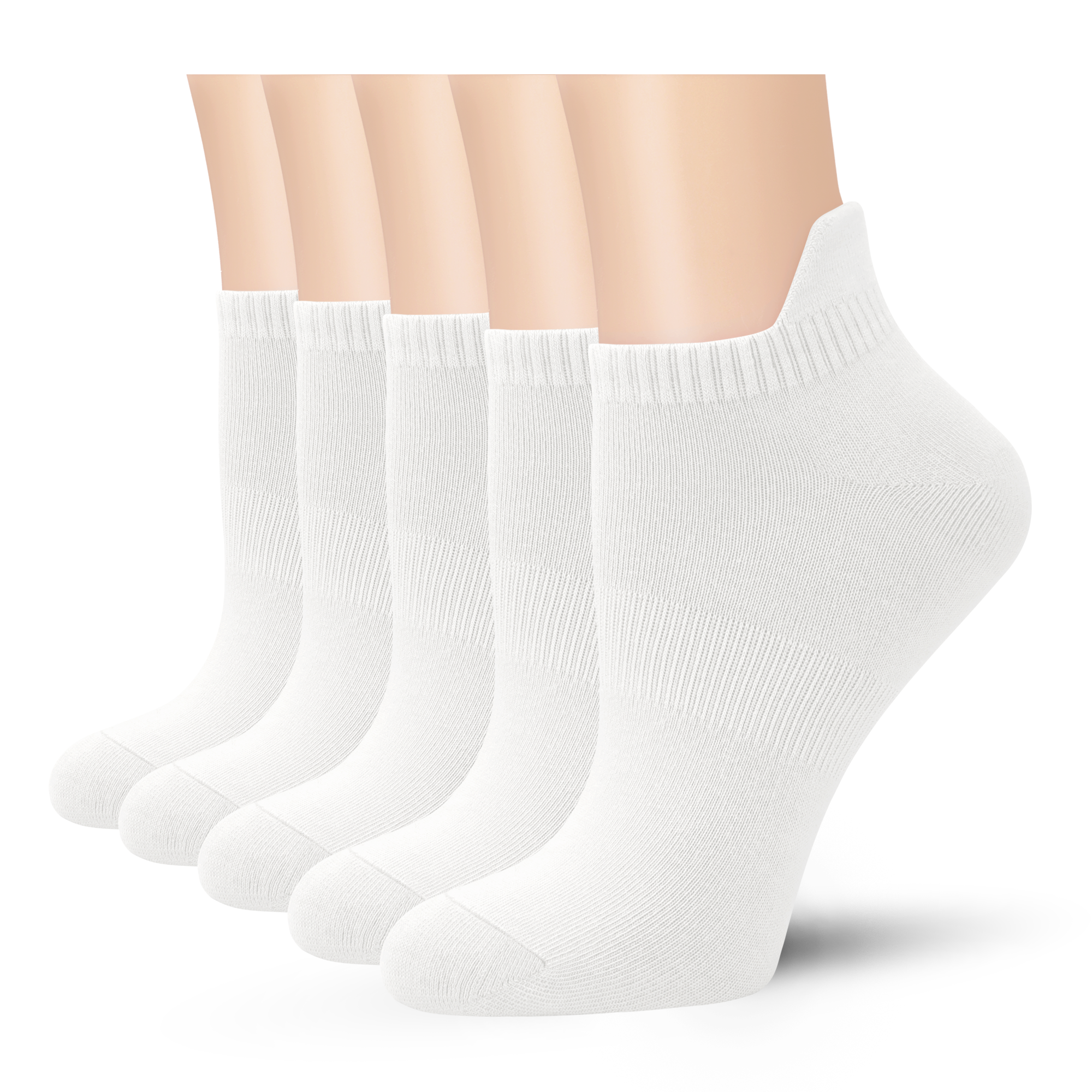 Viscose Bamboo No Show Sock Women Ankle Thin Low Cut Socks Arch Support Breathable Athletic Sock 5 Pairs