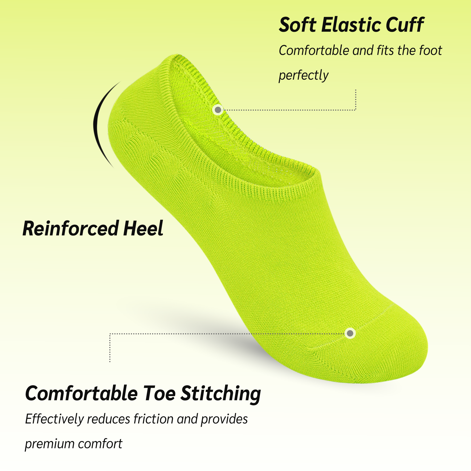 Low Cut Thin Womens Viscose Bamboo Socks No Show Invisible Non Slip with Grips Lightweight Liner Flats 6 Pairs