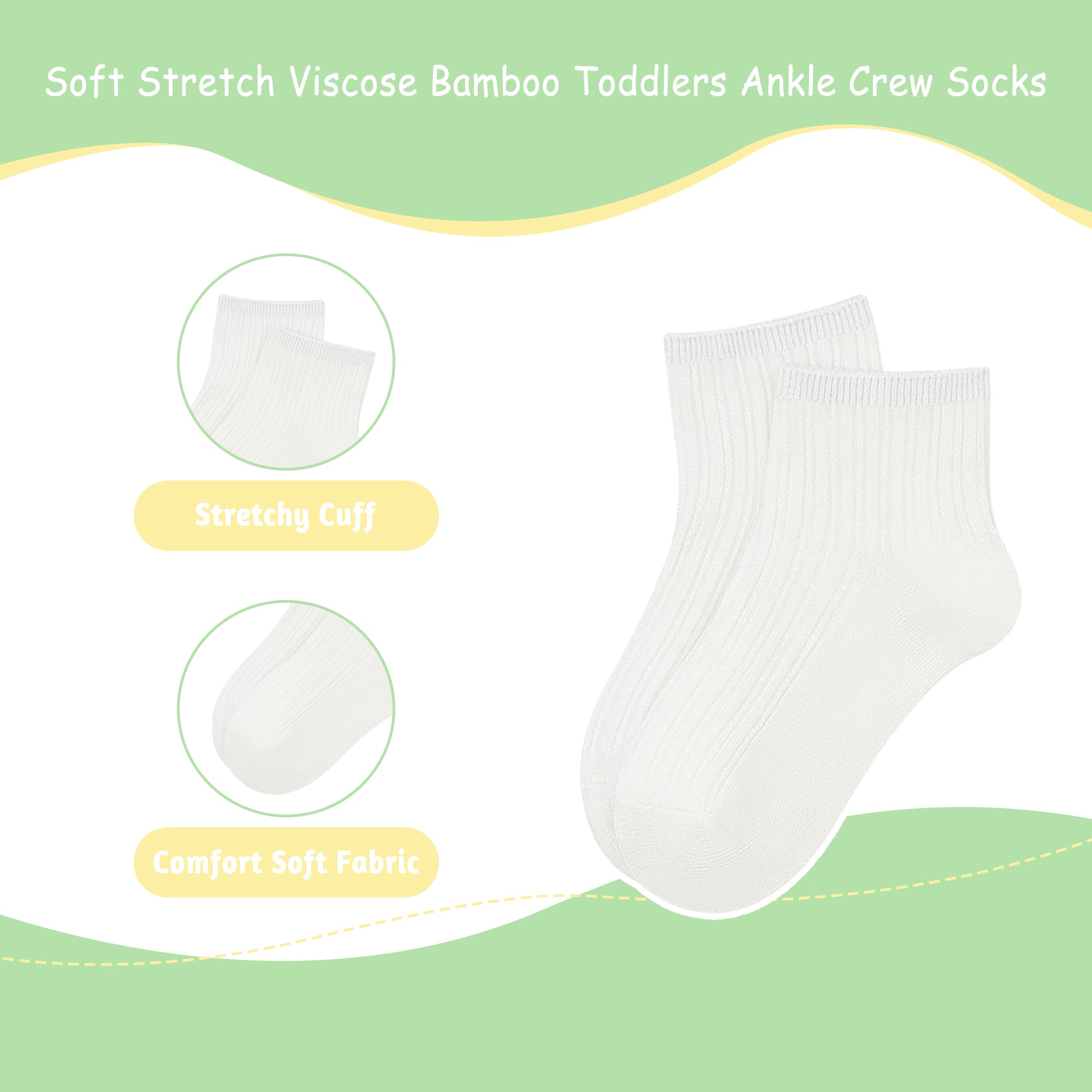 Viscose Bamboo Unisex Baby Boy Girl Socks Toddlers Ankle Crew Thin Soft Socks Stretch Breathable Newborn 5 Pairs