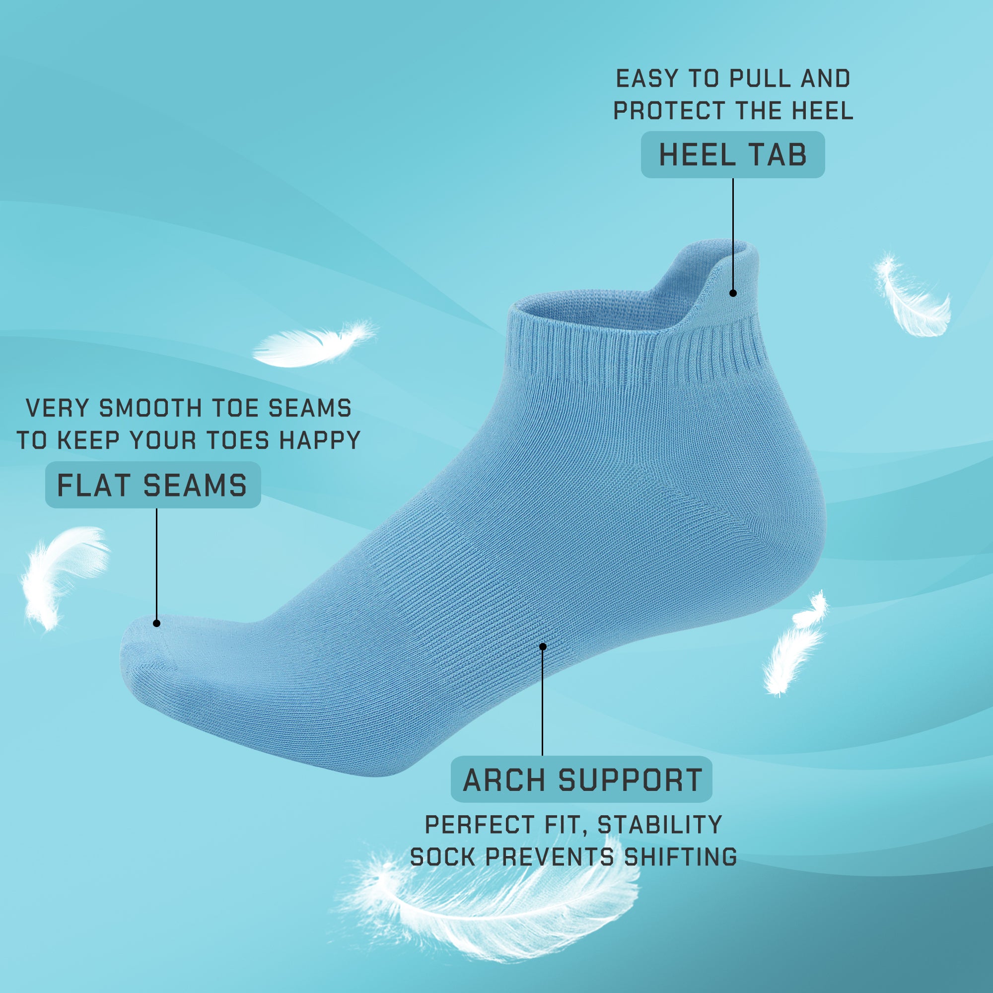 Thin Viscose Bamboo No Show Sock Men Low Cut Socks Odor Resistant Breathable Sock 5 Pairs