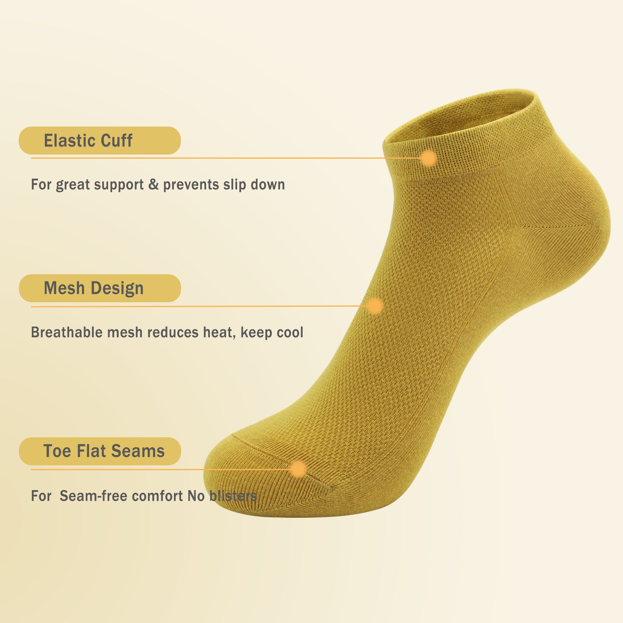 Women Mesh Ankle Socks Bamboo Summer Cool Socks Soft Ultra Thin Low Cut Sock 5 Pairs, 4-8/9-11