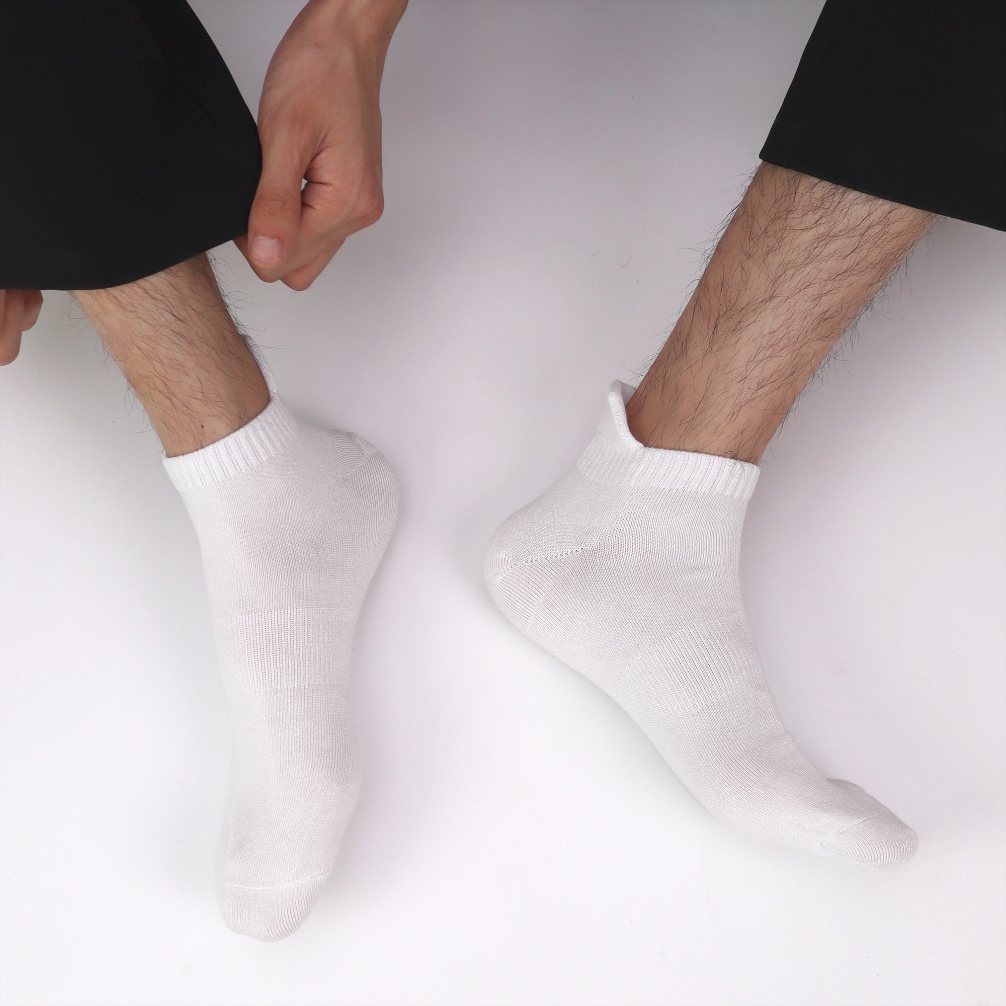 Thin Viscose Bamboo No Show Sock Men Low Cut Socks Odor Resistant Breathable Sock 5 Pairs