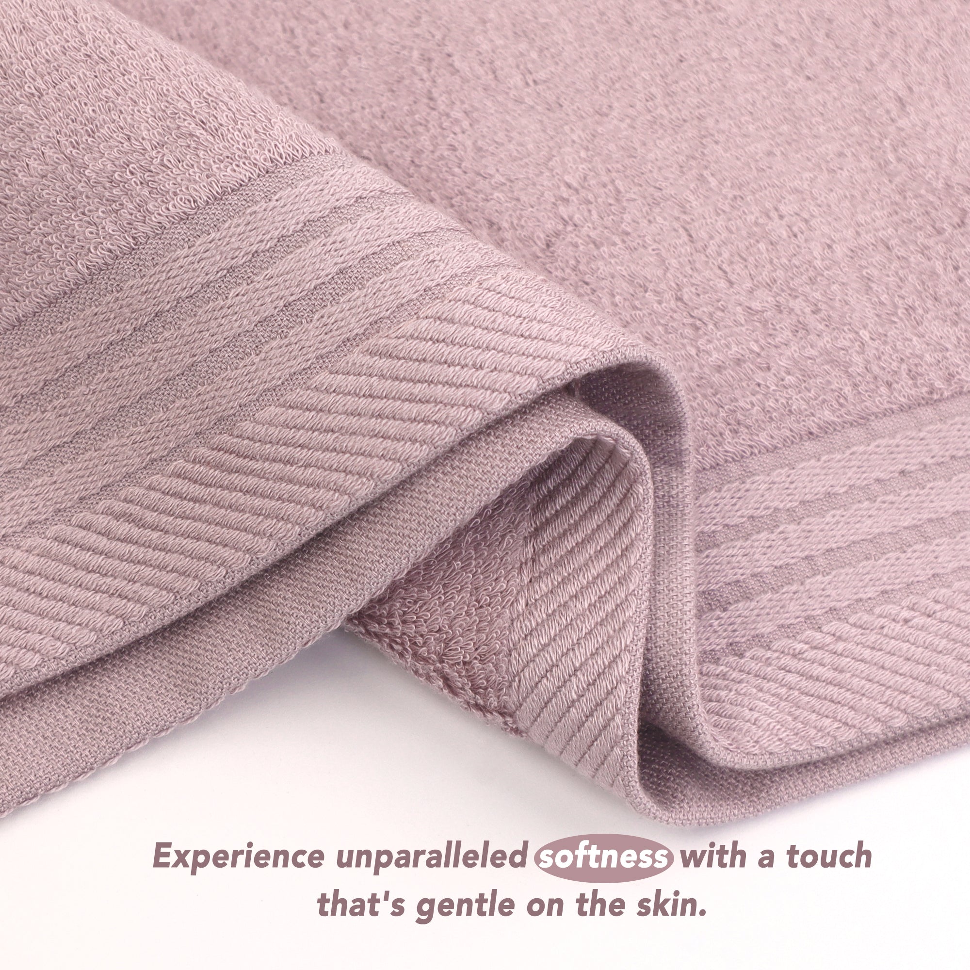 Premium Viscose Bamboo Washcloth Set - Pack of 4, 13x13 in Soft and Absorbent, Durable and Comfortable, Suitable for Body & Face, Baby and Adults