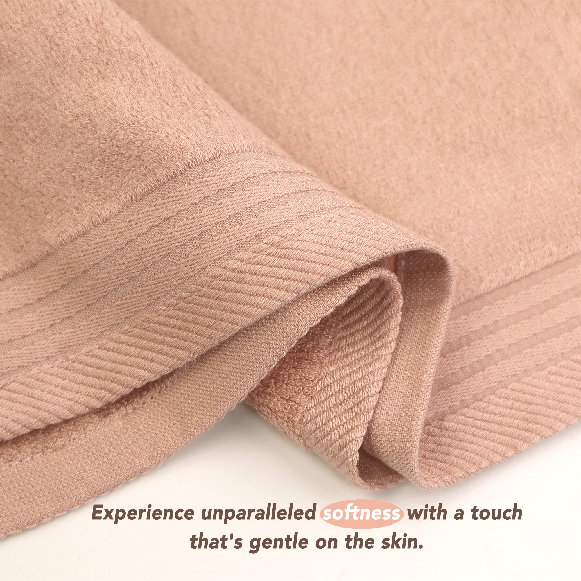 Premium Viscose Bamboo Washcloth Set - Pack of 4, 13x13 in Soft and Absorbent, Durable and Comfortable, Suitable for Body & Face, Baby and Adults