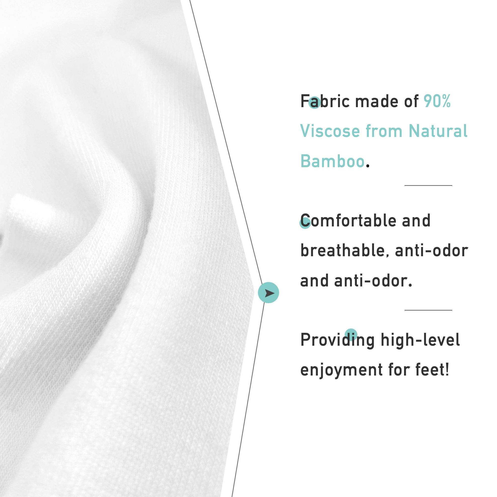 Women's Soft Thin Bamboo Crew Socks, Fit Stretchy Casual, Business, Dress Calf Sock 5 Pairs