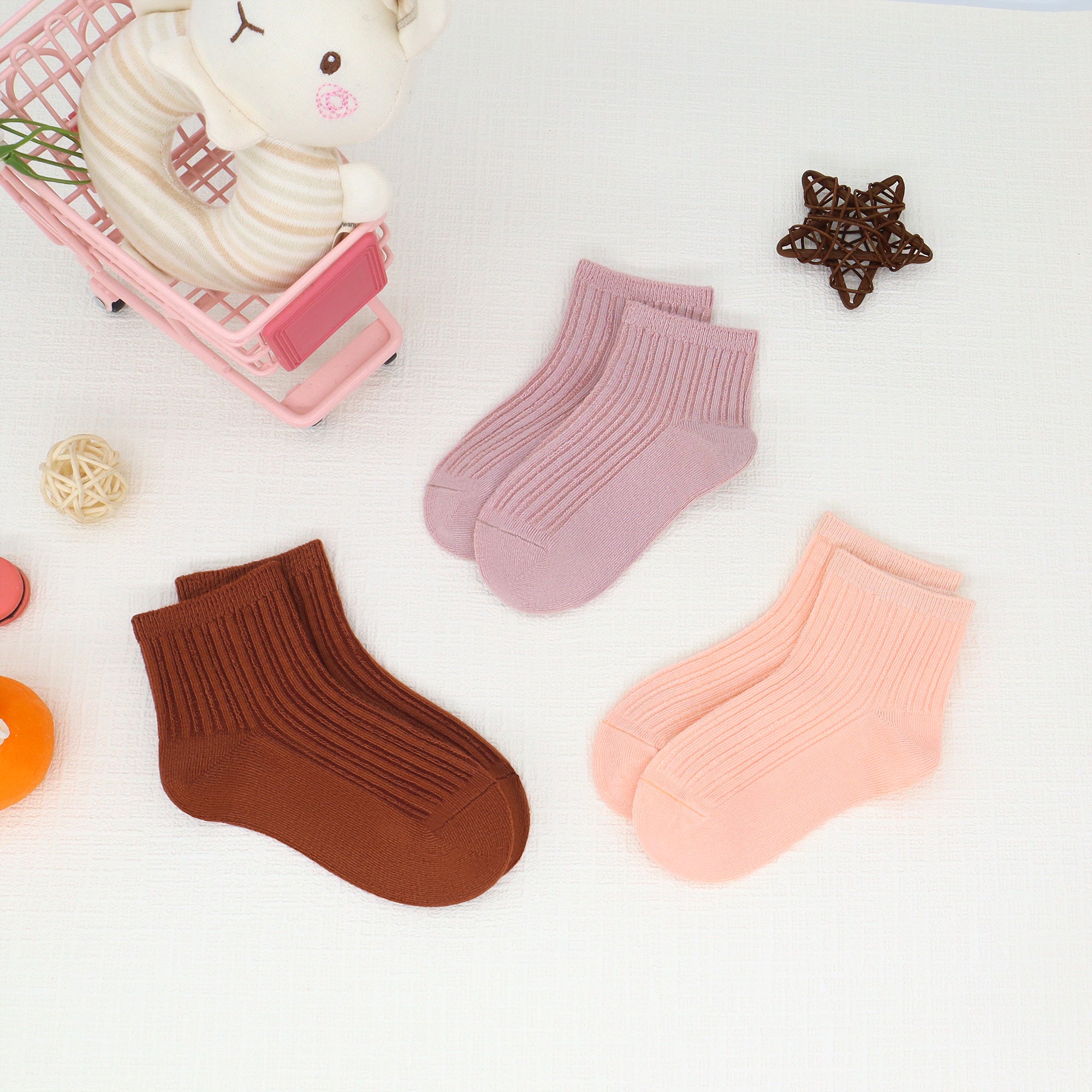 Viscose Bamboo Unisex Baby Boy Girl Socks Toddlers Ankle Crew Thin Soft Socks Stretch Breathable Newborn 5 Pairs