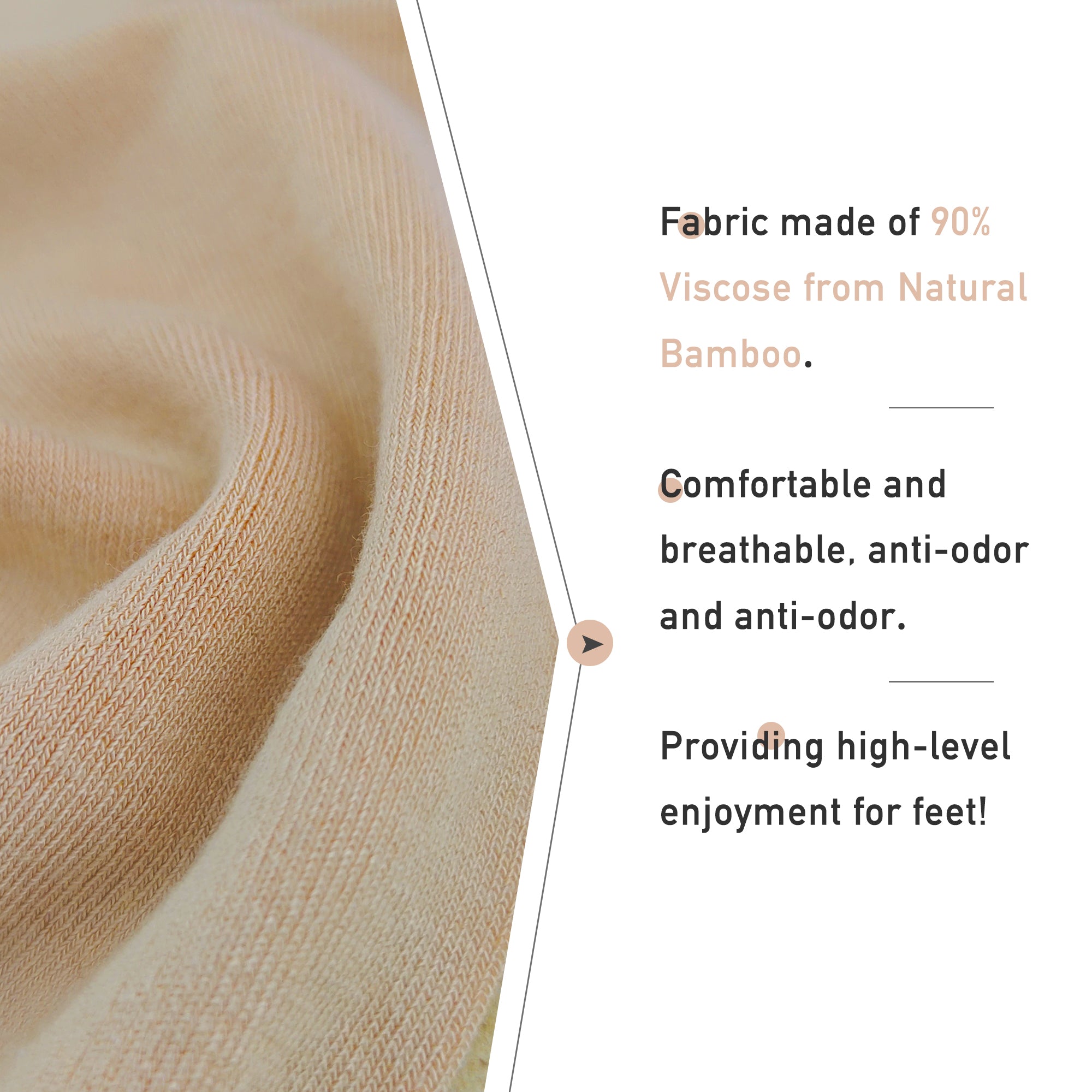 Women's Soft Thin Bamboo Crew Socks, Fit Stretchy Casual, Business, Dress Calf Sock 5 Pairs
