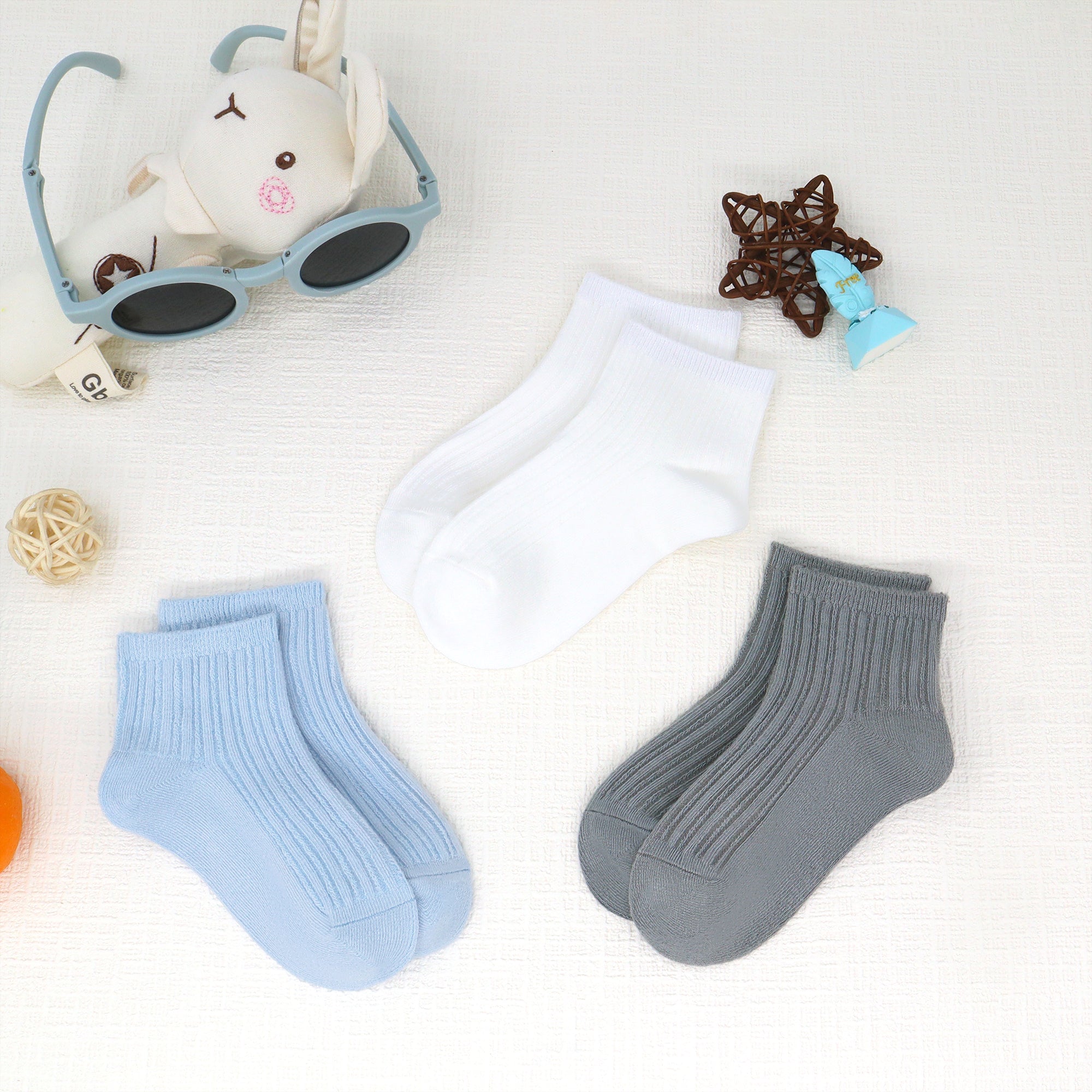 Viscose Bamboo Unisex Baby Boy Girl Socks Toddlers Ankle Crew Thin Soft Socks Stretch Breathable Newborn 5 Pairs