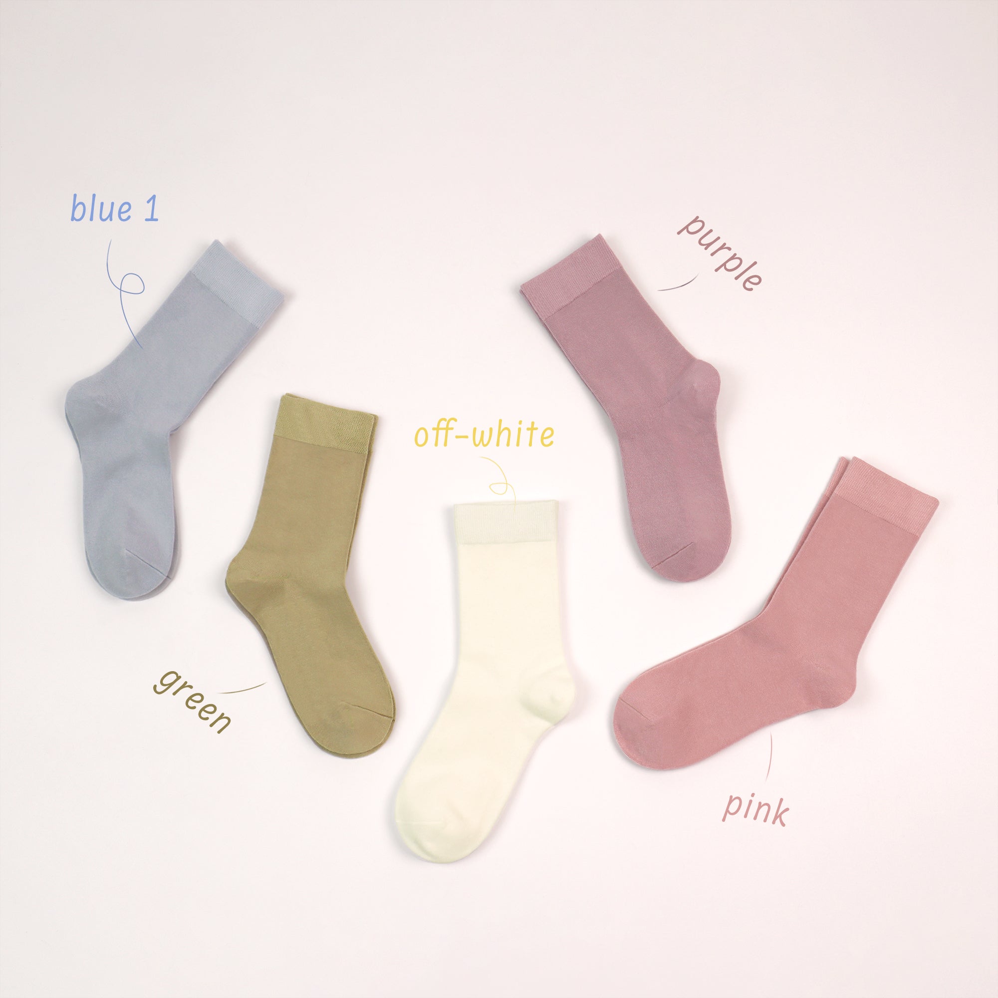 Bamboo Kids Crew Socks School Anti Odor Socks for Boys Girls Uniform Thin Flat Seam Socks 5 Pairs