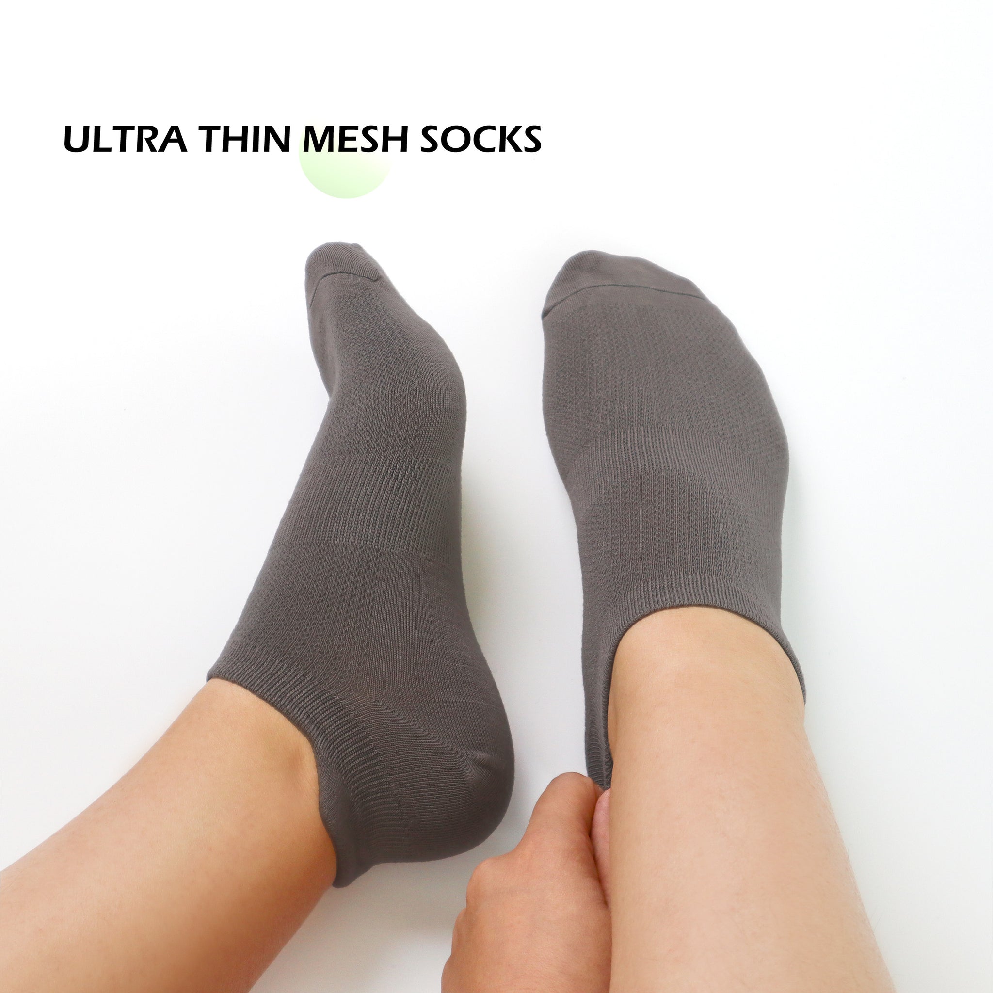 Women Ultra Thin Socks Bamboo Low Cut No Show Ventilating Low Ankle Anti Odor Arch Support Mesh Socks 5 Pairs