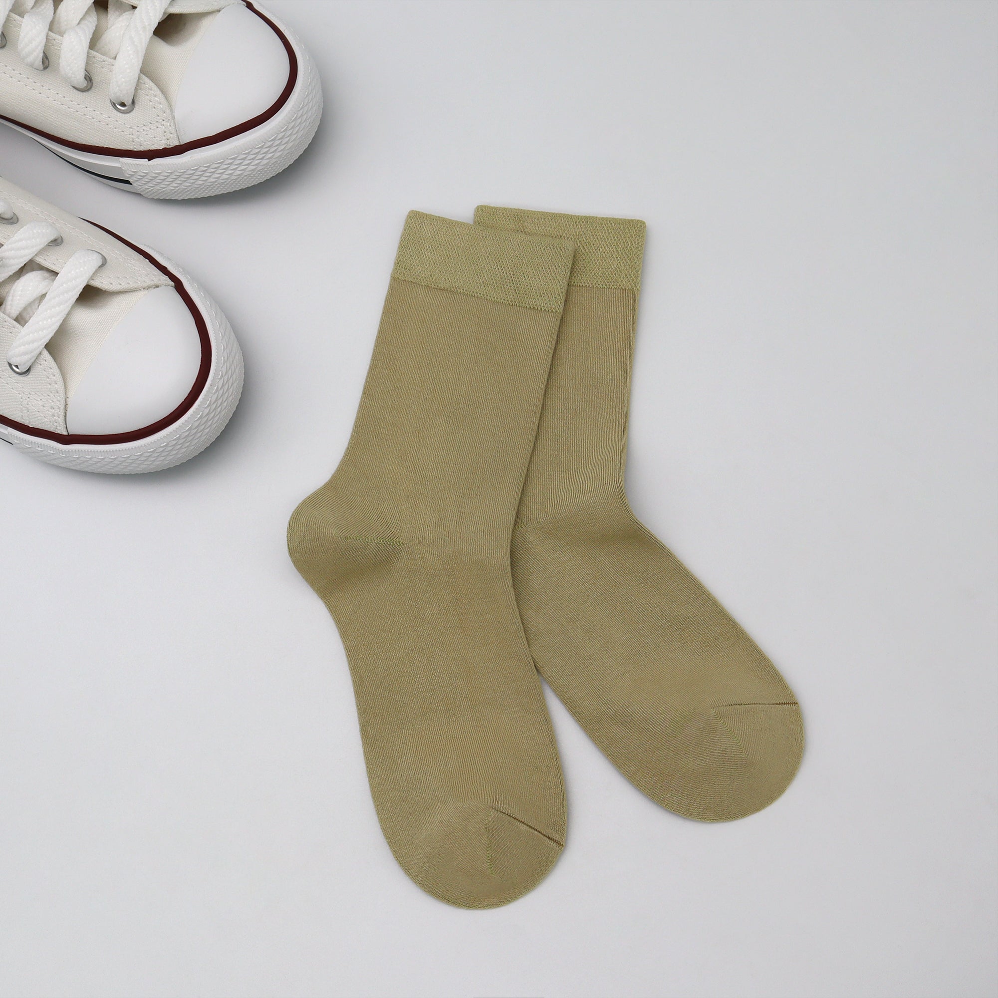 Bamboo Kids Crew Socks School Anti Odor Socks for Boys Girls Uniform Thin Flat Seam Socks 5 Pairs