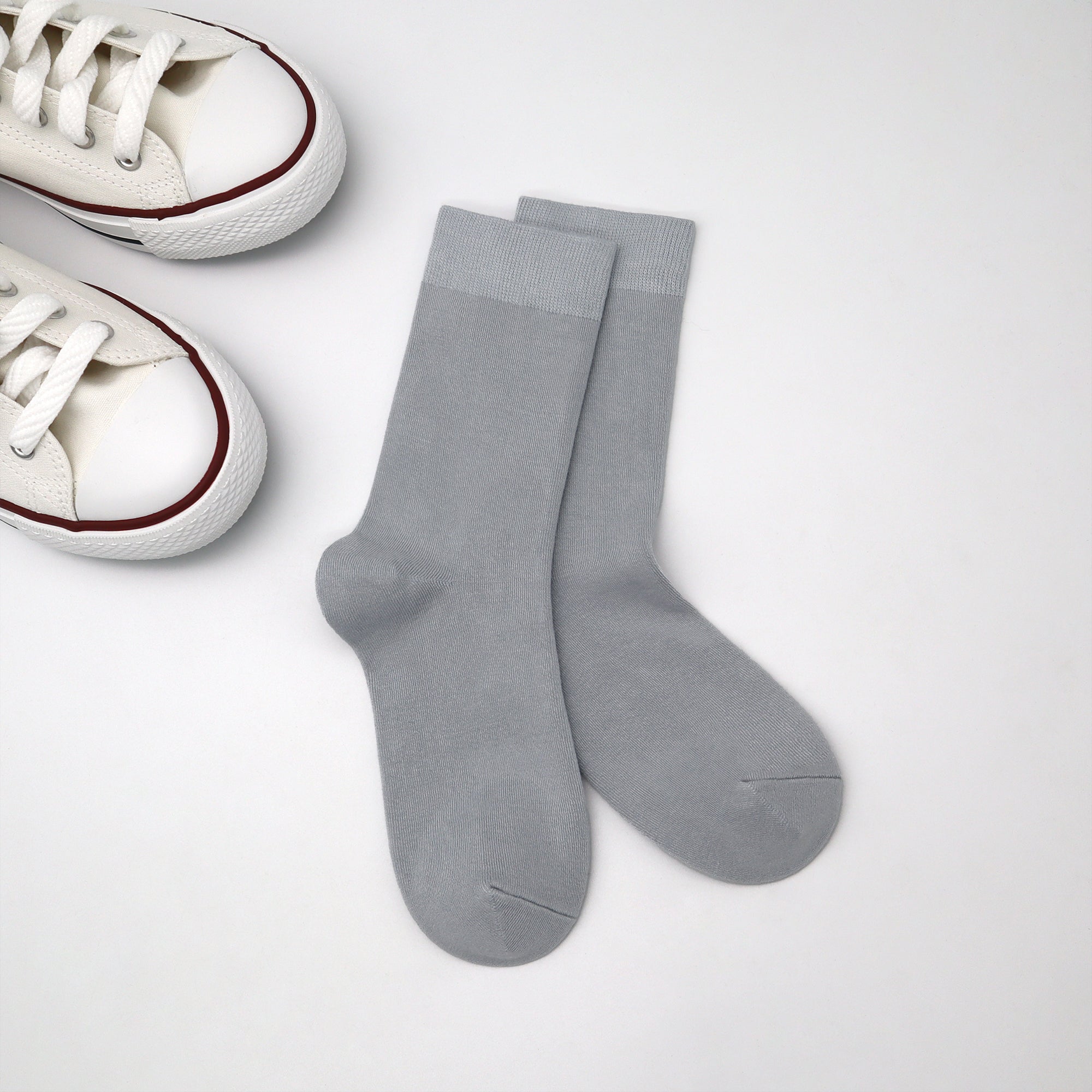 Bamboo Kids Crew Socks School Anti Odor Socks for Boys Girls Uniform Thin Flat Seam Socks 5 Pairs