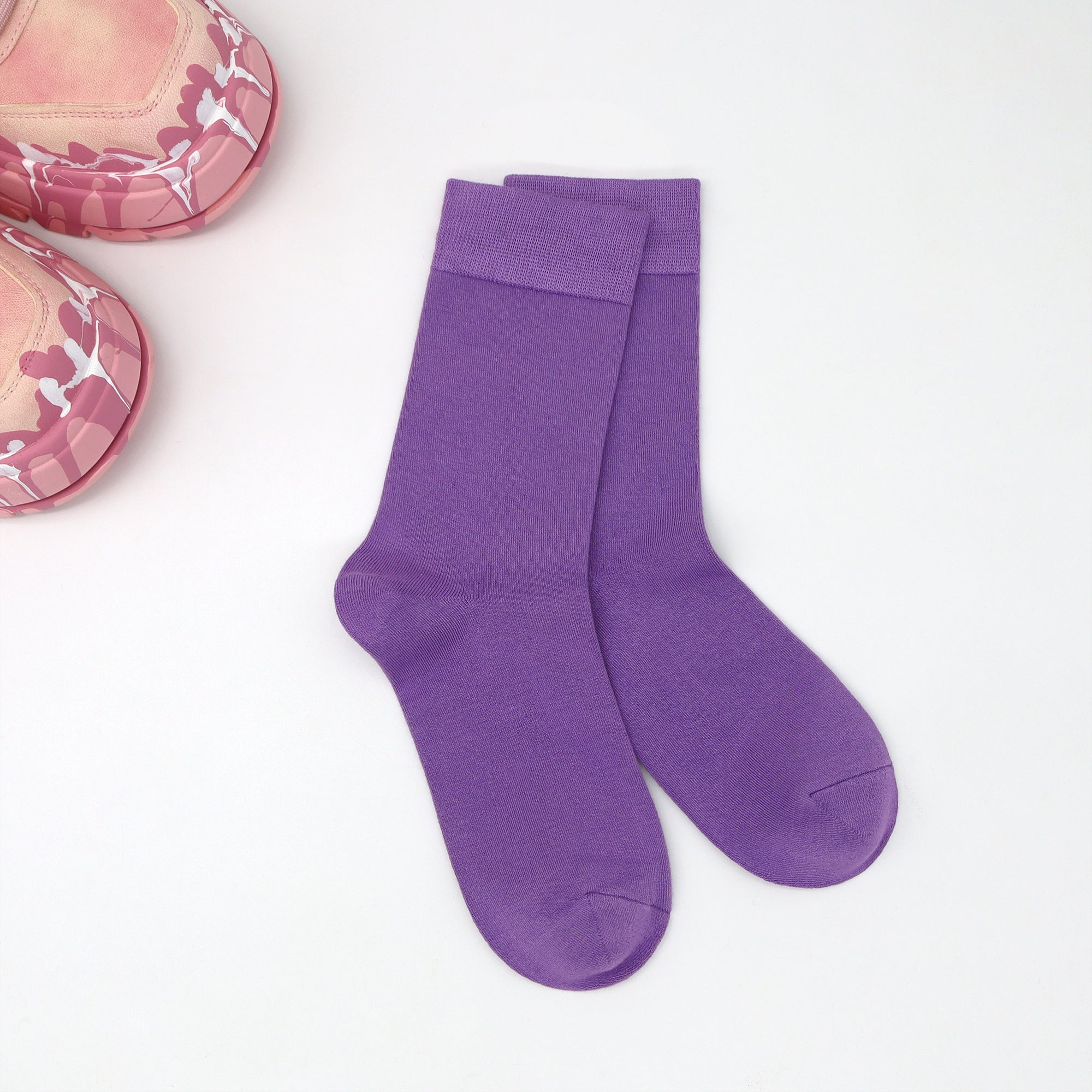 Bamboo Kids Crew Socks School Anti Odor Socks for Boys Girls Uniform Thin Flat Seam Socks 5 Pairs