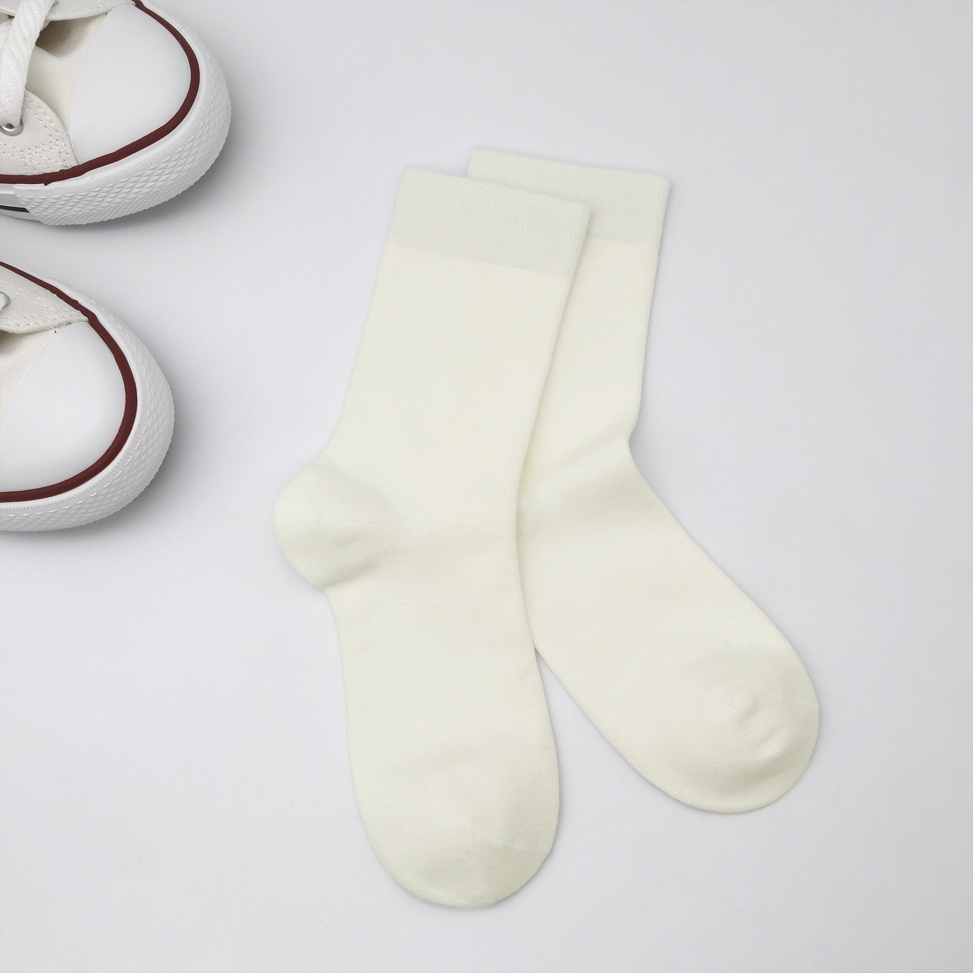 Bamboo Kids Crew Socks School Anti Odor Socks for Boys Girls Uniform Thin Flat Seam Socks 5 Pairs