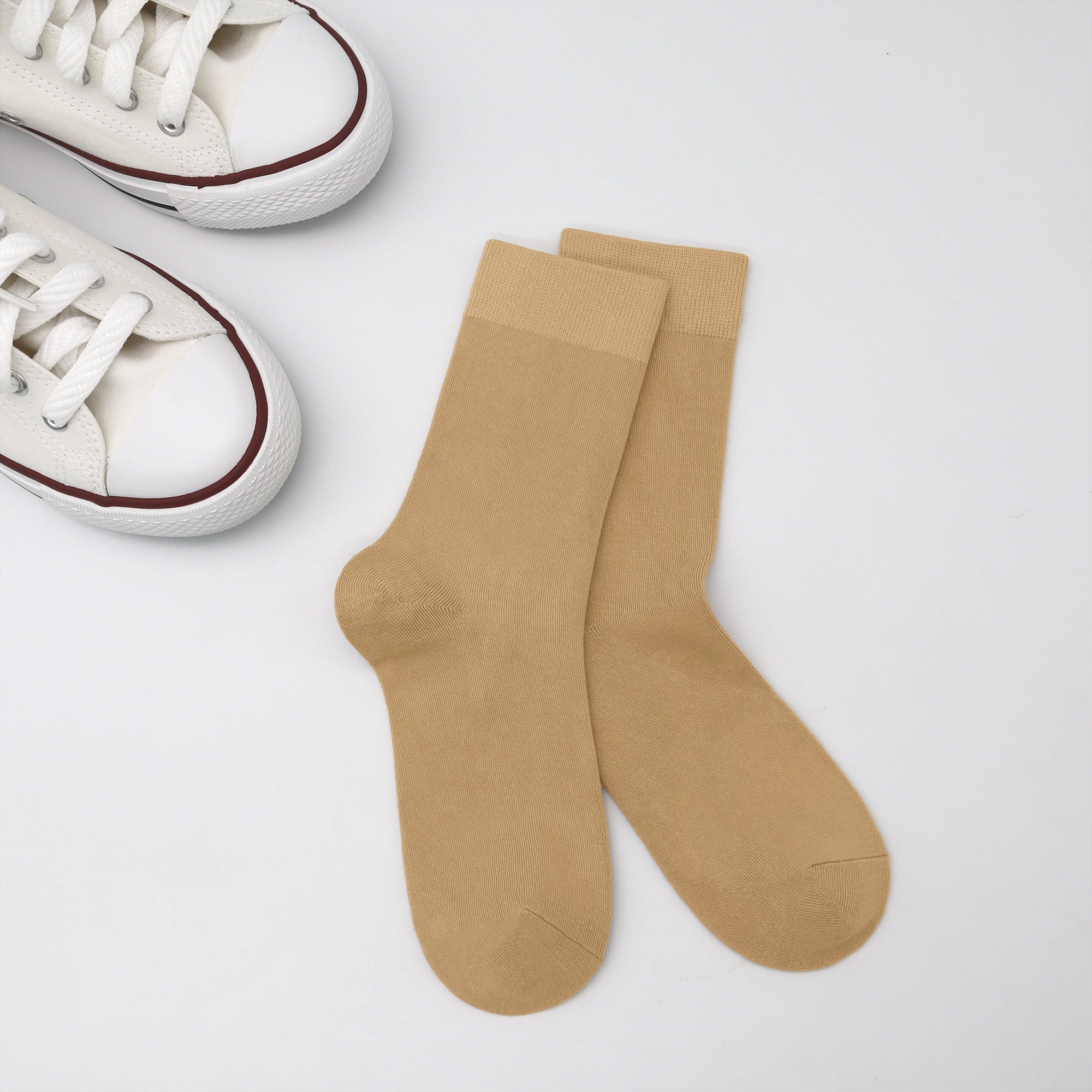Bamboo Kids Crew Socks School Anti Odor Socks for Boys Girls Uniform Thin Flat Seam Socks 5 Pairs