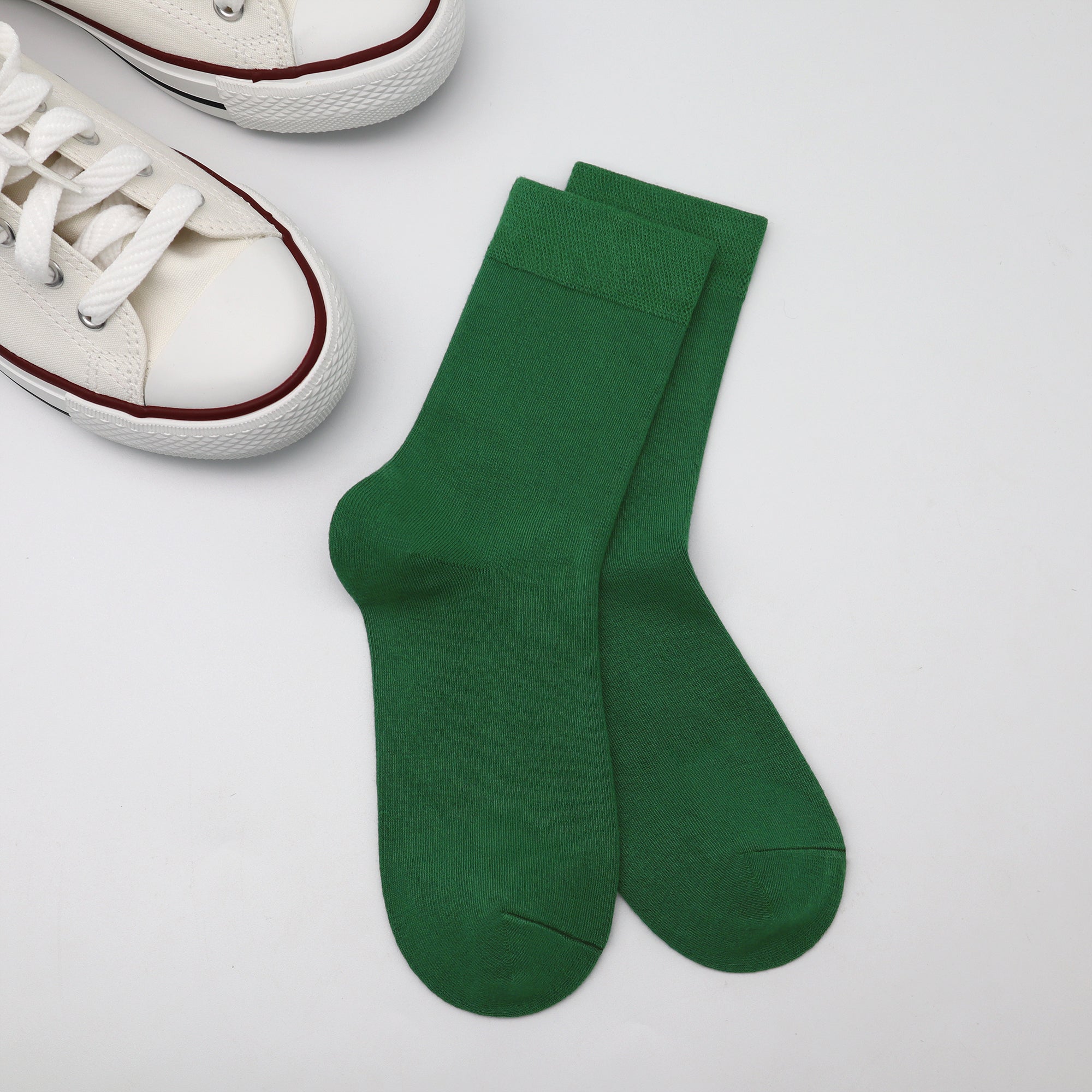 Bamboo Kids Crew Socks School Anti Odor Socks for Boys Girls Uniform Thin Flat Seam Socks 5 Pairs