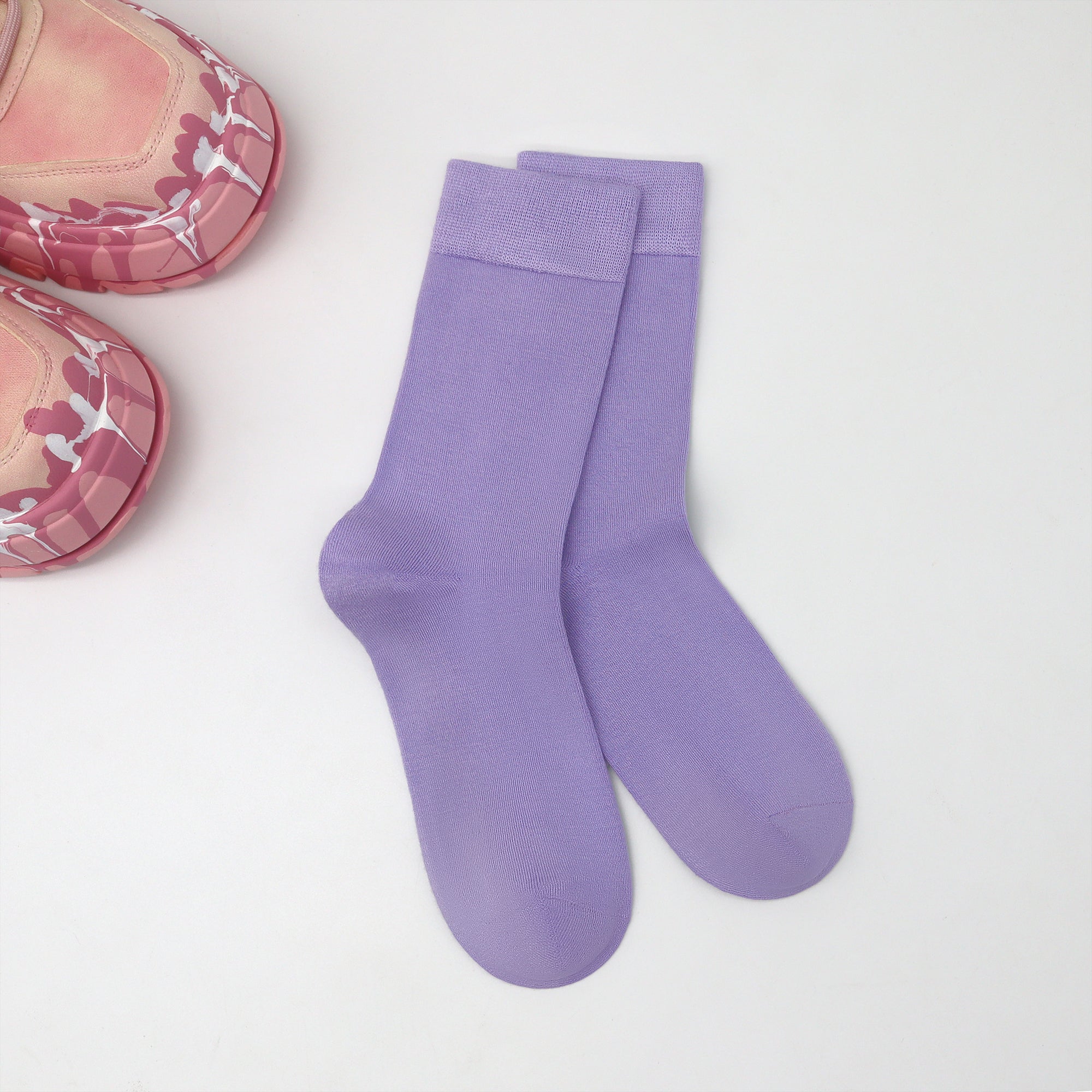 Bamboo Kids Crew Socks School Anti Odor Socks for Boys Girls Uniform Thin Flat Seam Socks 5 Pairs