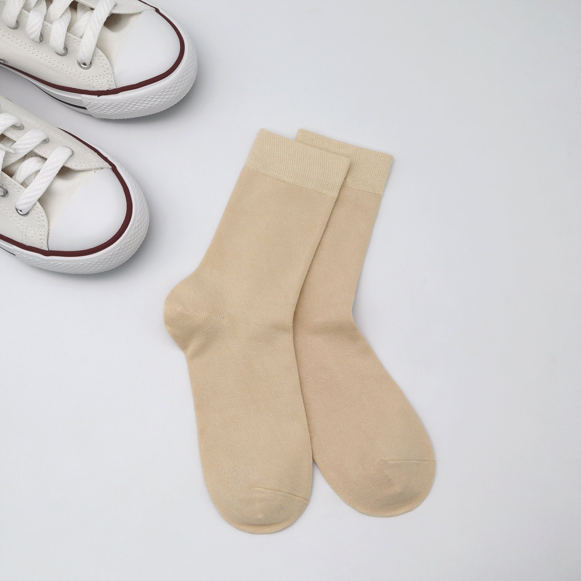 Bamboo Kids Crew Socks School Anti Odor Socks for Boys Girls Uniform Thin Flat Seam Socks 5 Pairs