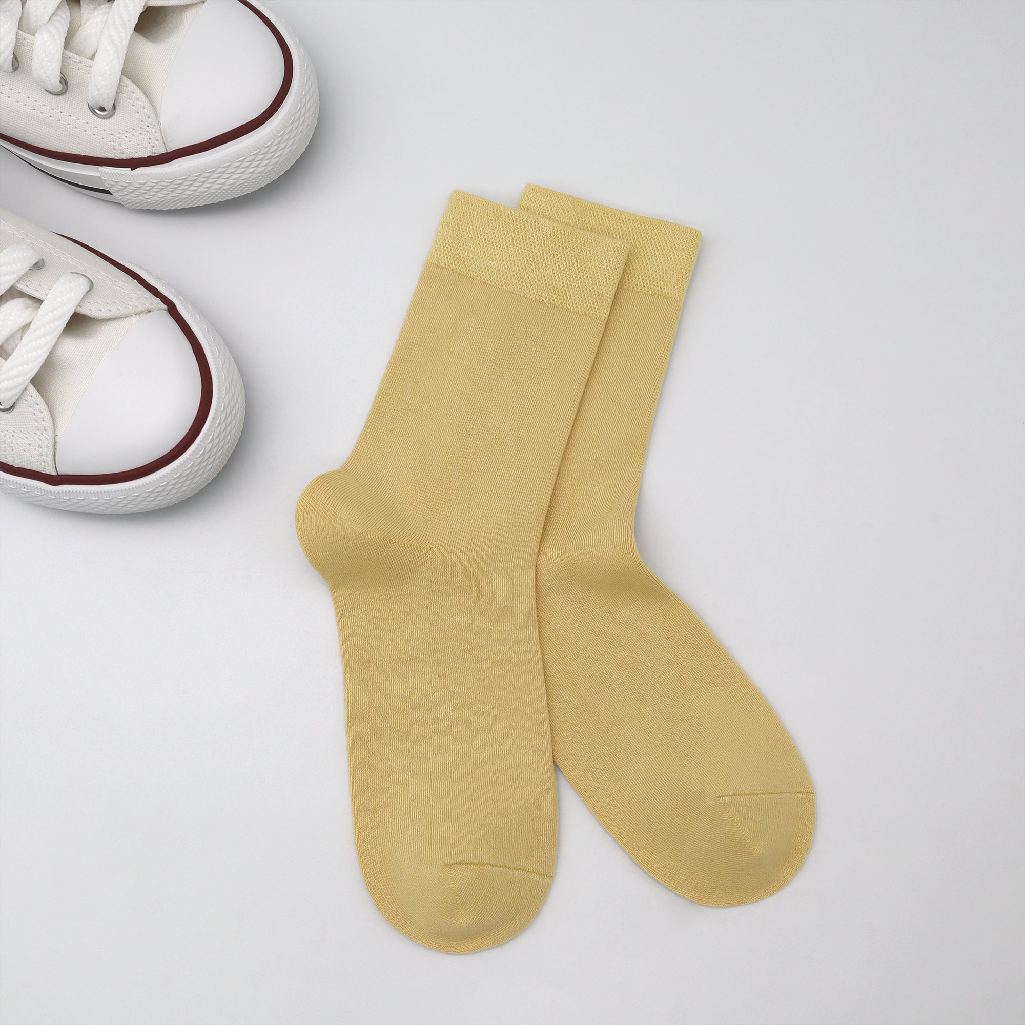 Bamboo Kids Crew Socks School Anti Odor Socks for Boys Girls Uniform Thin Flat Seam Socks 5 Pairs