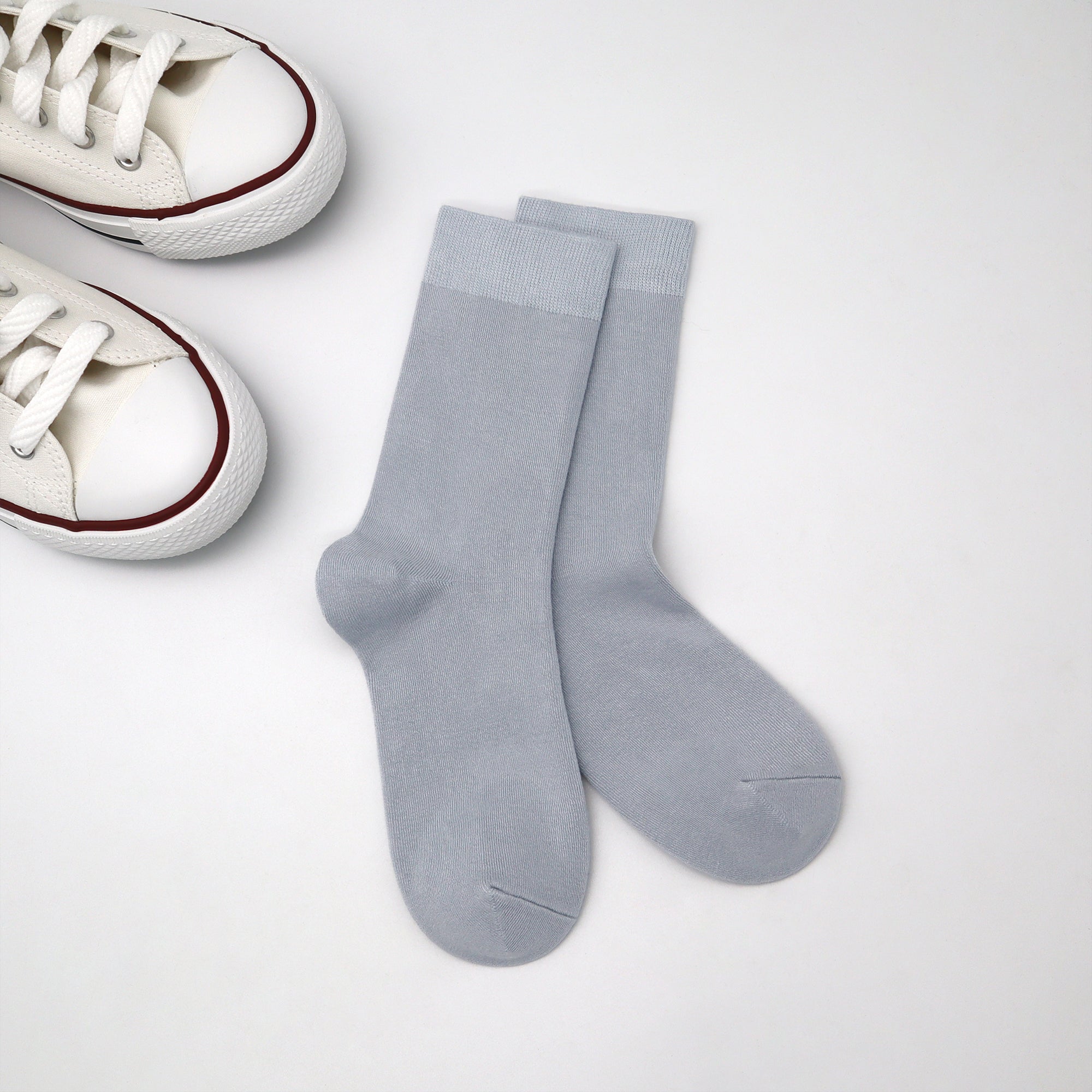 Bamboo Kids Crew Socks School Anti Odor Socks for Boys Girls Uniform Thin Flat Seam Socks 5 Pairs