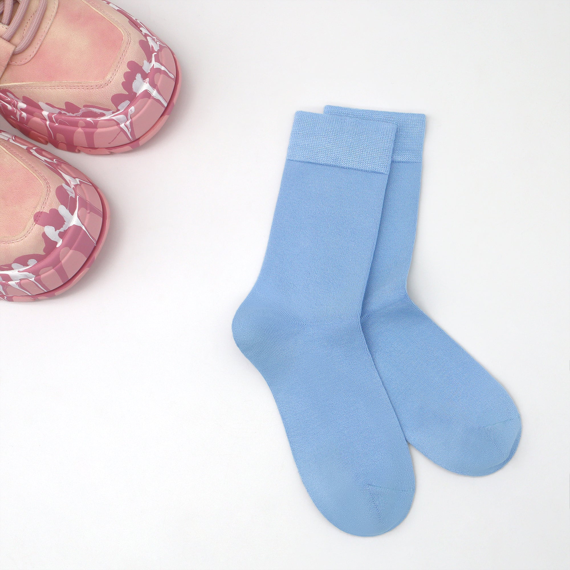 Bamboo Kids Crew Socks School Anti Odor Socks for Boys Girls Uniform Thin Flat Seam Socks 5 Pairs