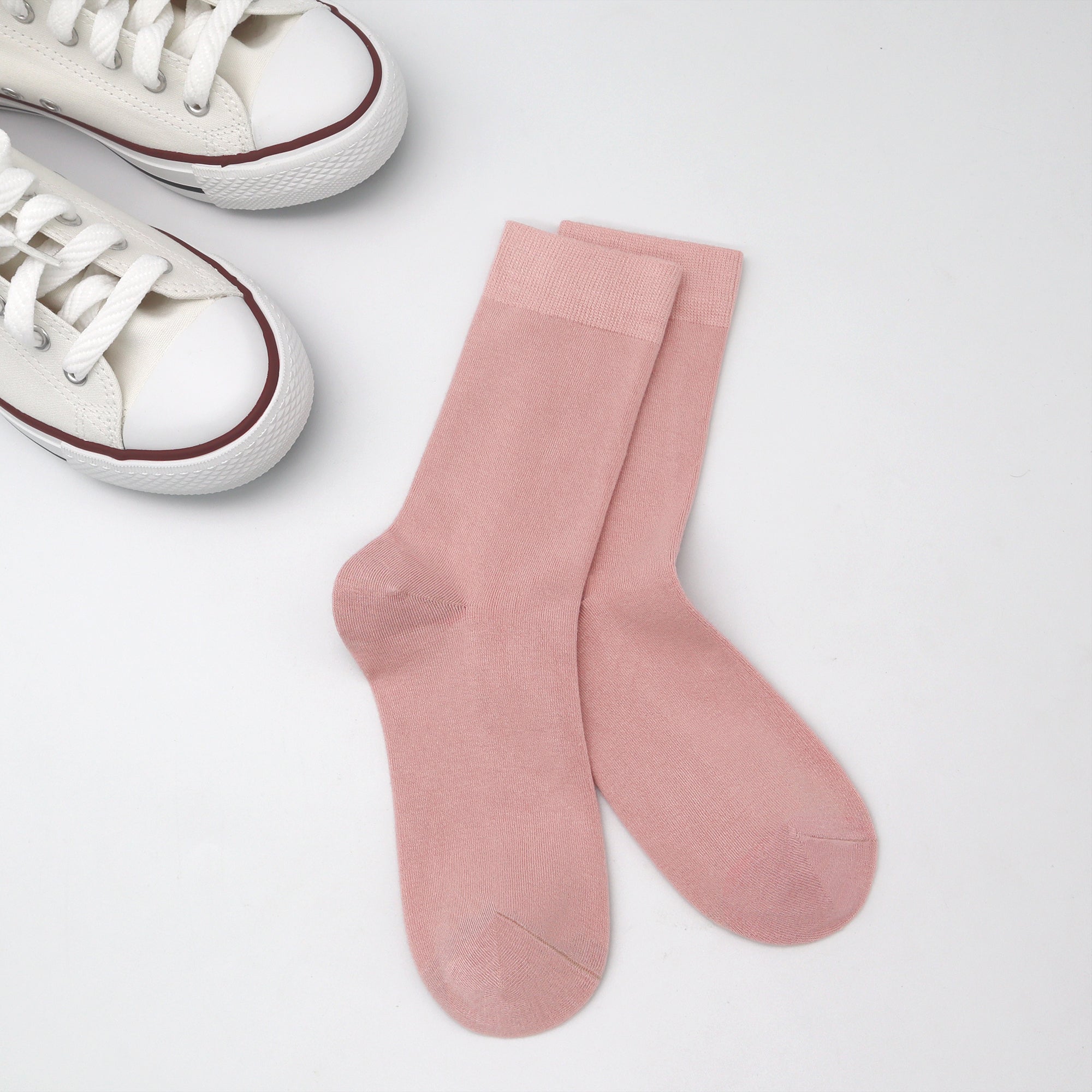 Bamboo Kids Crew Socks School Anti Odor Socks for Boys Girls Uniform Thin Flat Seam Socks 5 Pairs