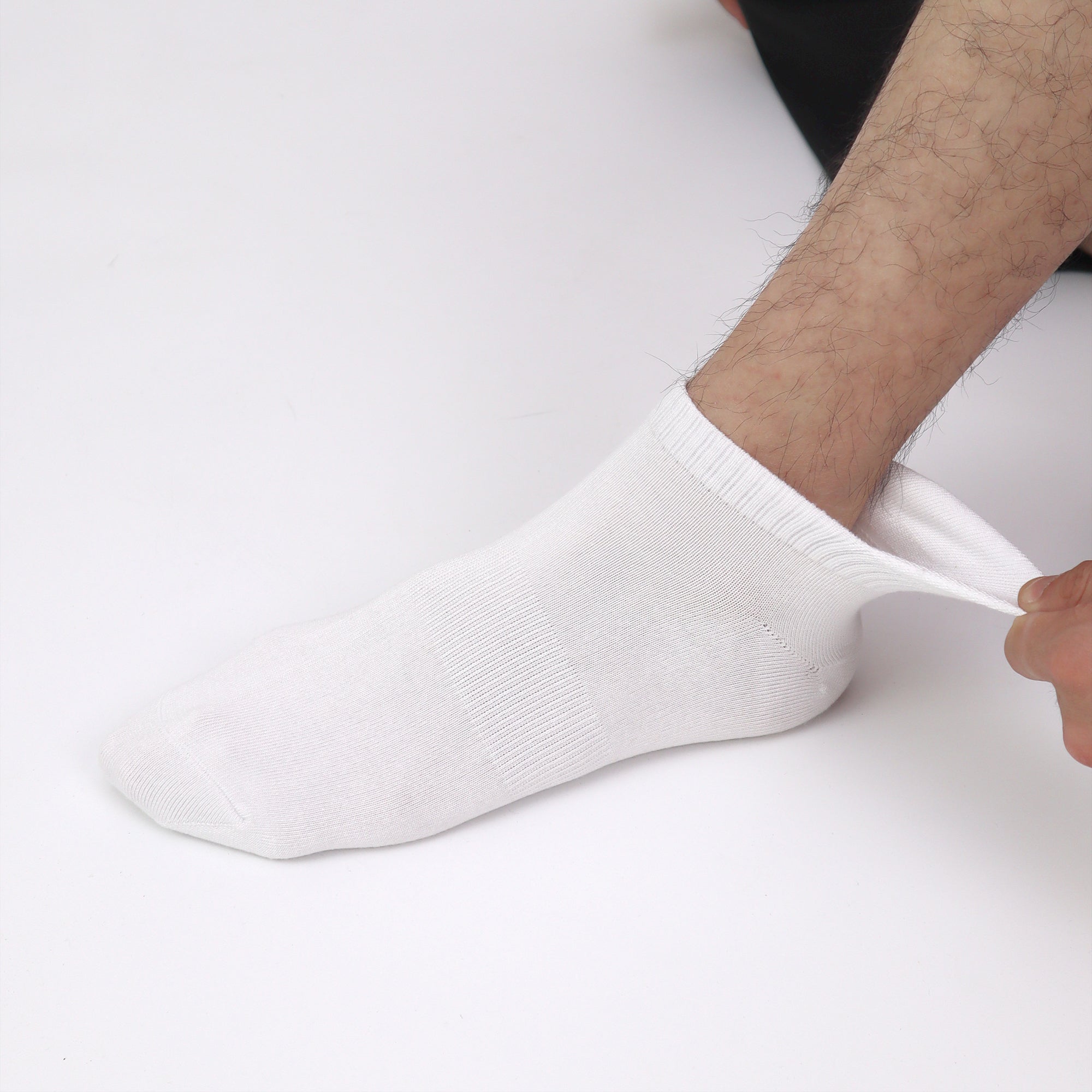 Thin Viscose Bamboo No Show Sock Men Low Cut Socks Odor Resistant Breathable Sock 5 Pairs