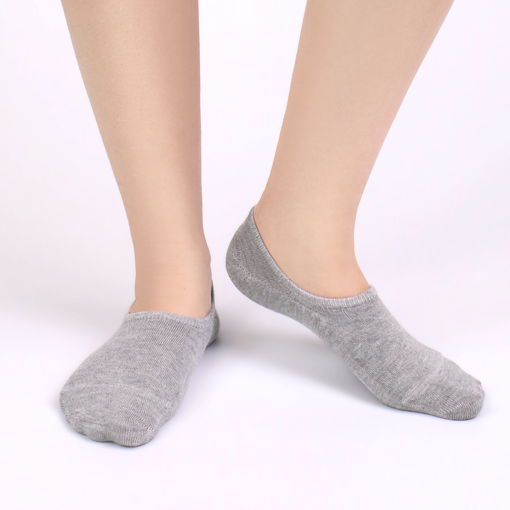 Low Cut Thin Womens Viscose Bamboo Socks No Show Invisible Non Slip with Grips Lightweight Liner Flats 6 Pairs