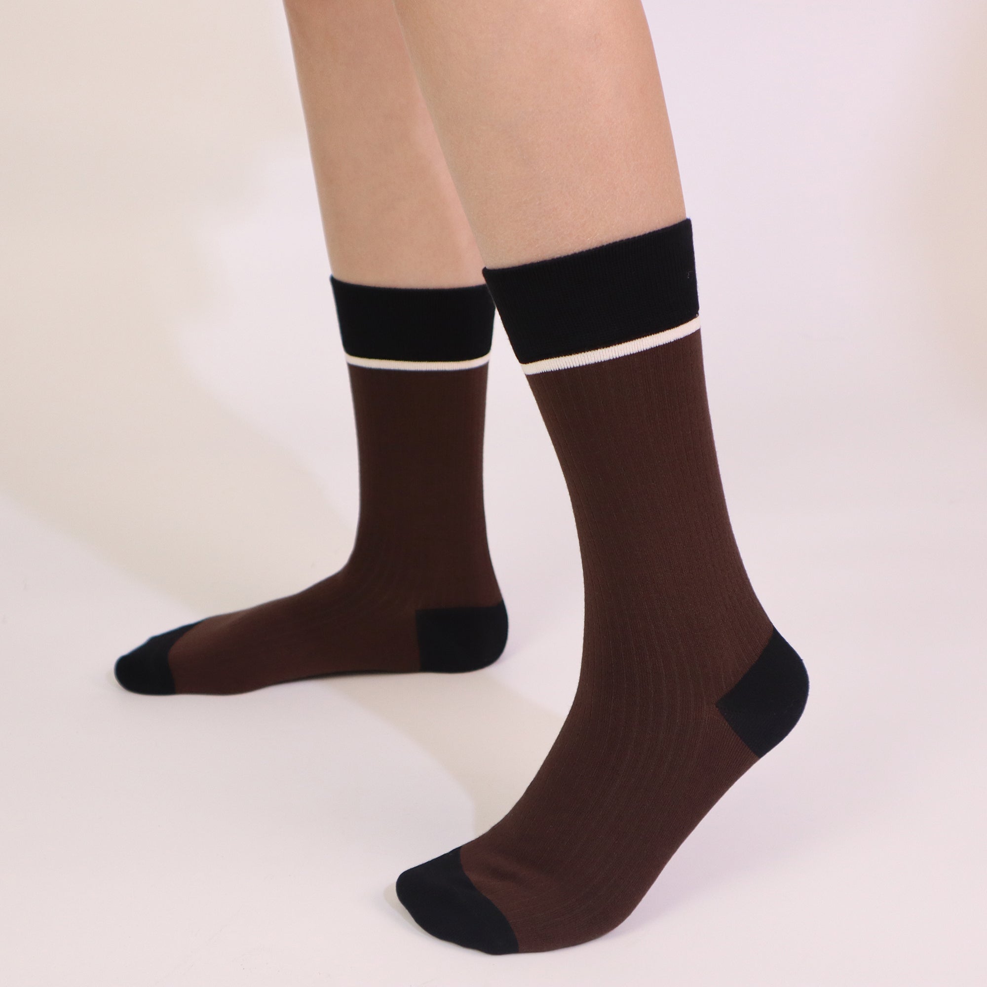 Viscose Bamboo Womens Crew Socks Dress Chic Colorblock Striped Design Retro Colorful Soft Comfort, Stylish 3 Pairs