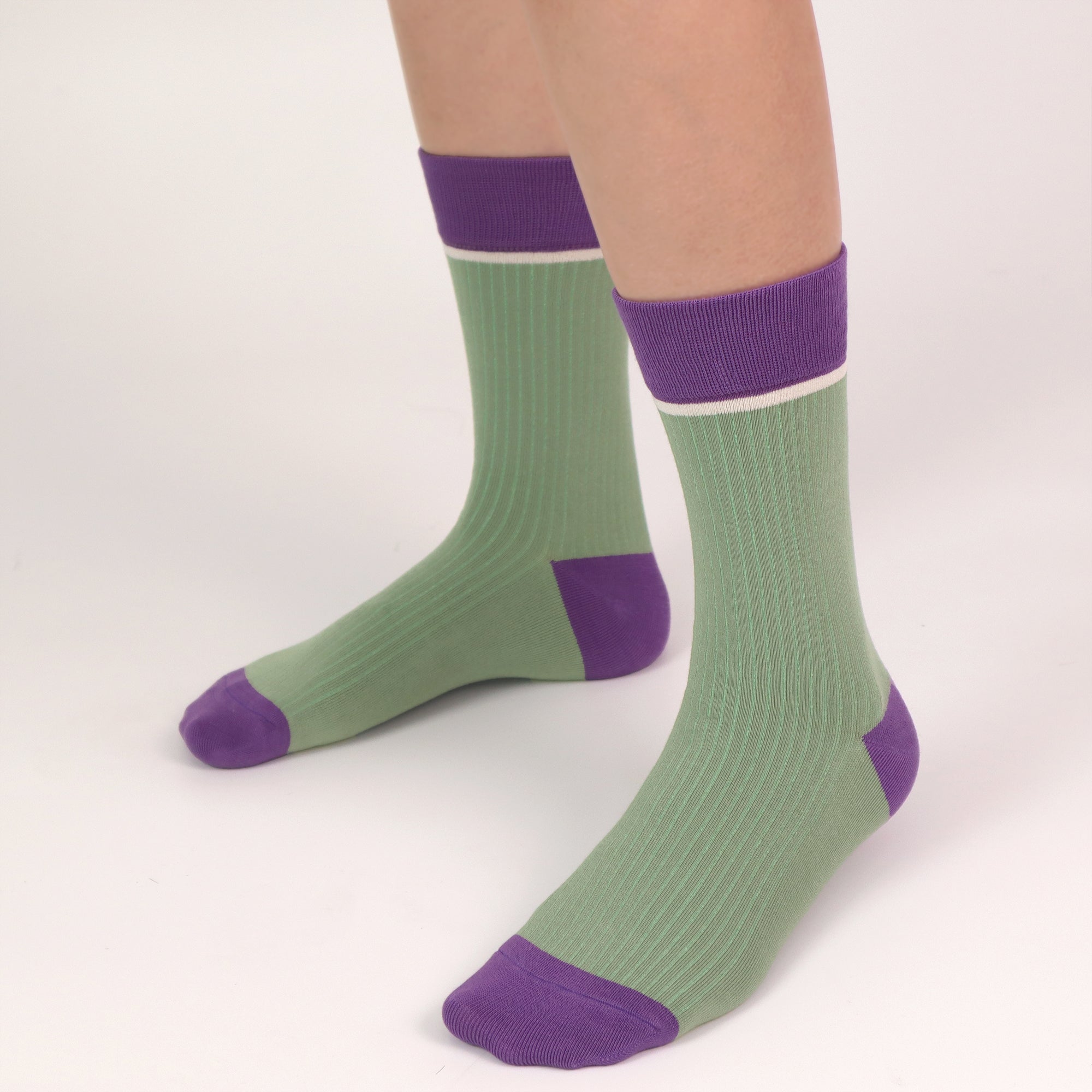 Viscose Bamboo Womens Crew Socks Dress Chic Colorblock Striped Design Retro Colorful Soft Comfort, Stylish 3 Pairs