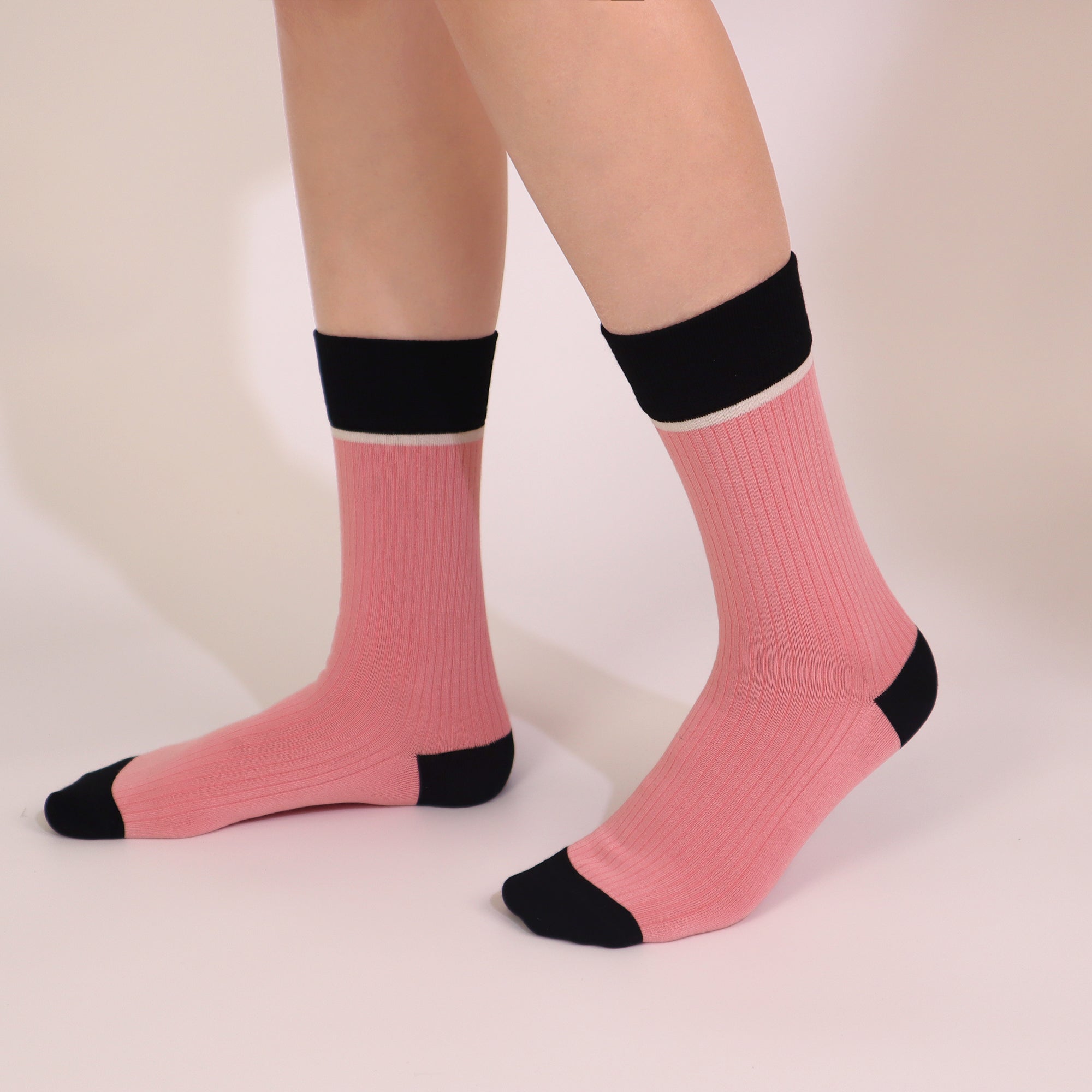 Viscose Bamboo Womens Crew Socks Dress Chic Colorblock Striped Design Retro Colorful Soft Comfort, Stylish 3 Pairs