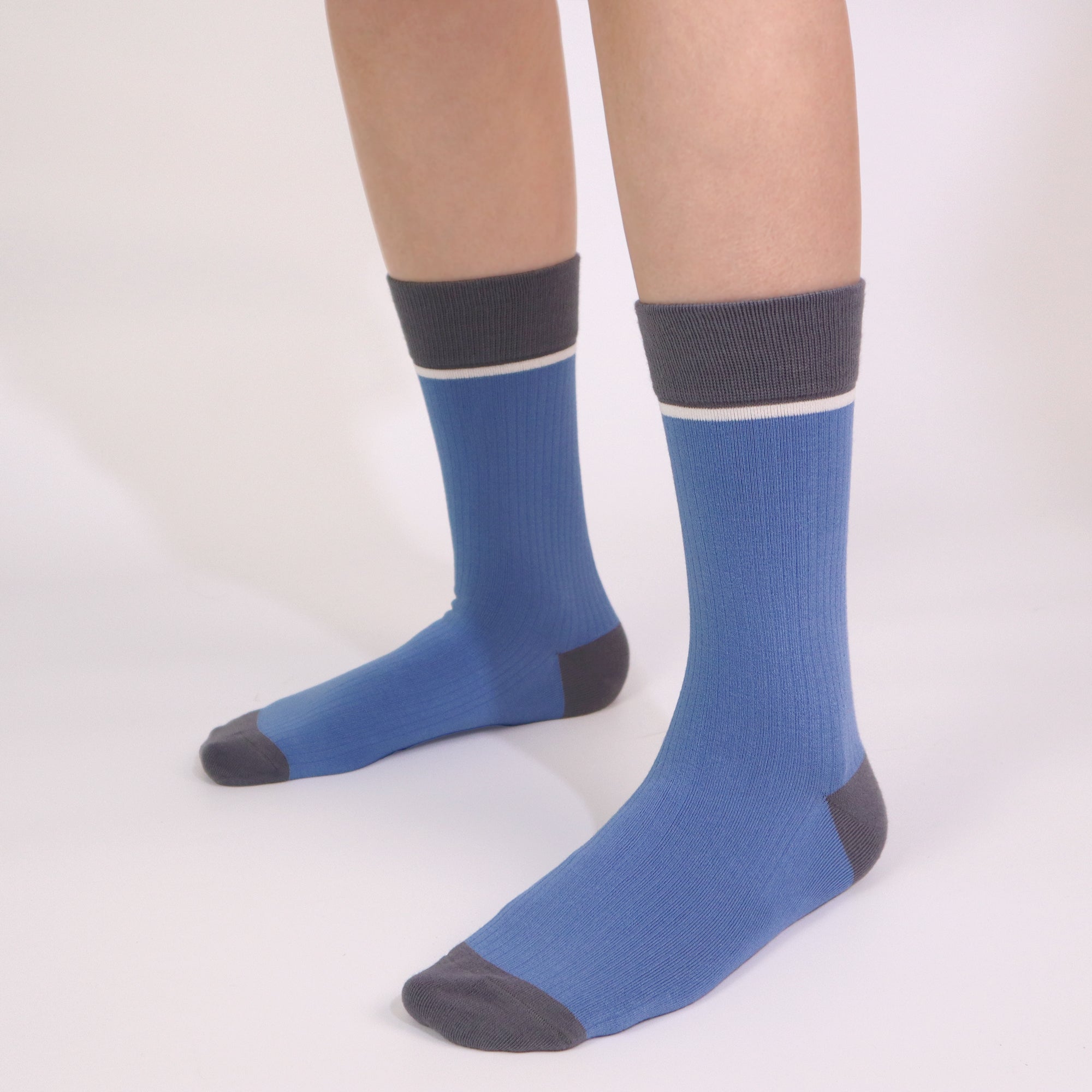Viscose Bamboo Womens Crew Socks Dress Chic Colorblock Striped Design Retro Colorful Soft Comfort, Stylish 3 Pairs