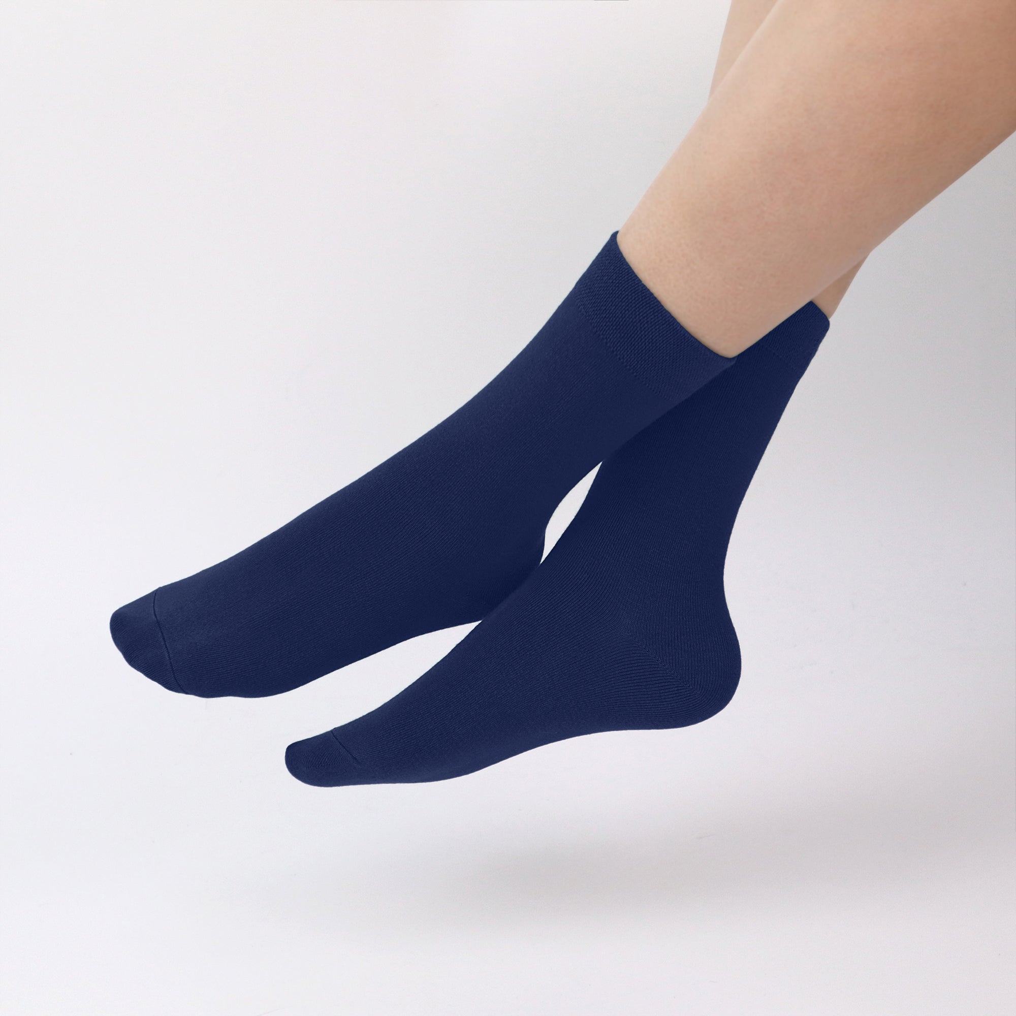 Bamboo Kids Crew Socks School Anti Odor Socks for Boys Girls Uniform Thin Flat Seam Socks 5 Pairs