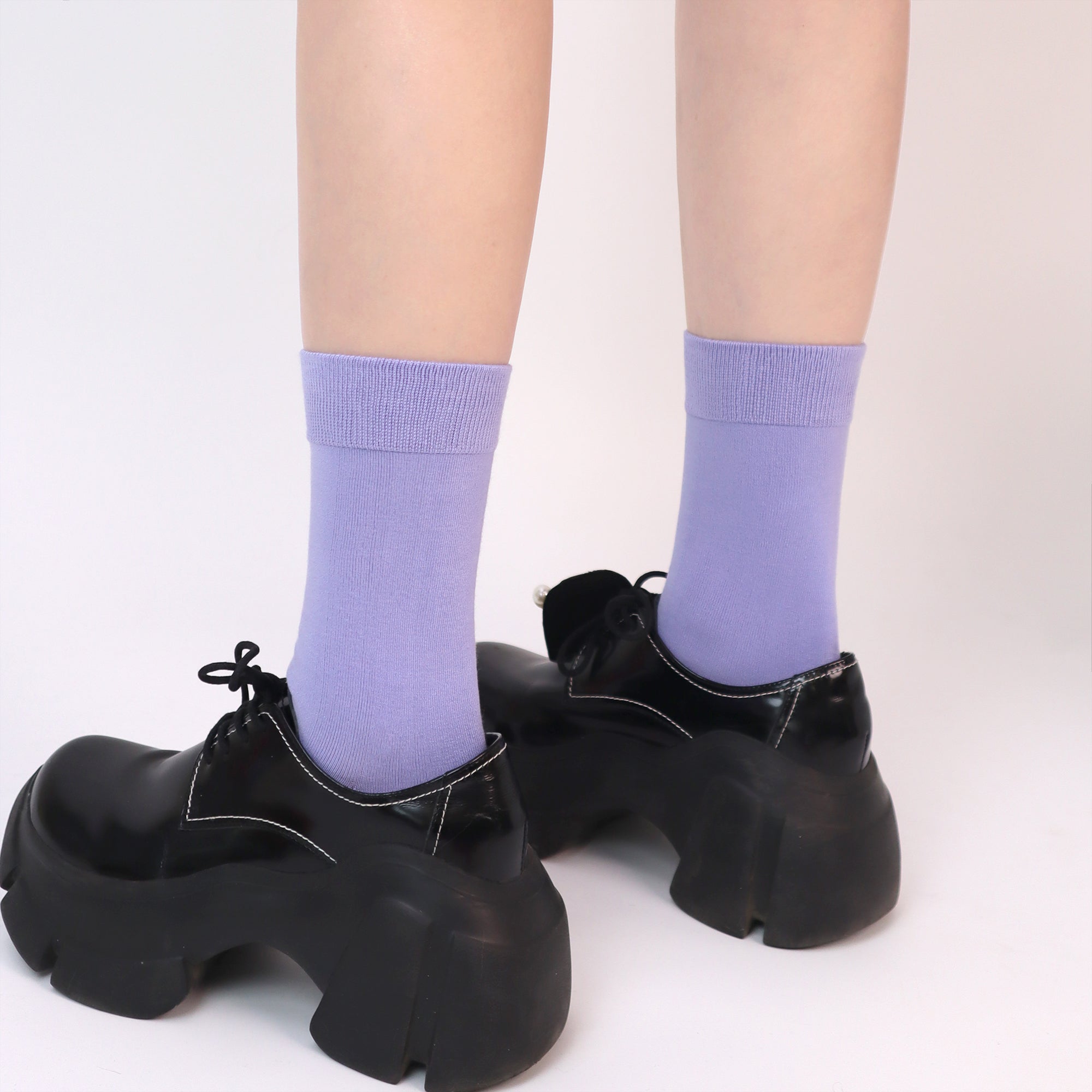 Women's Soft Thin Bamboo Crew Socks, Fit Stretchy Casual, Business, Dress Calf Sock 5 Pairs