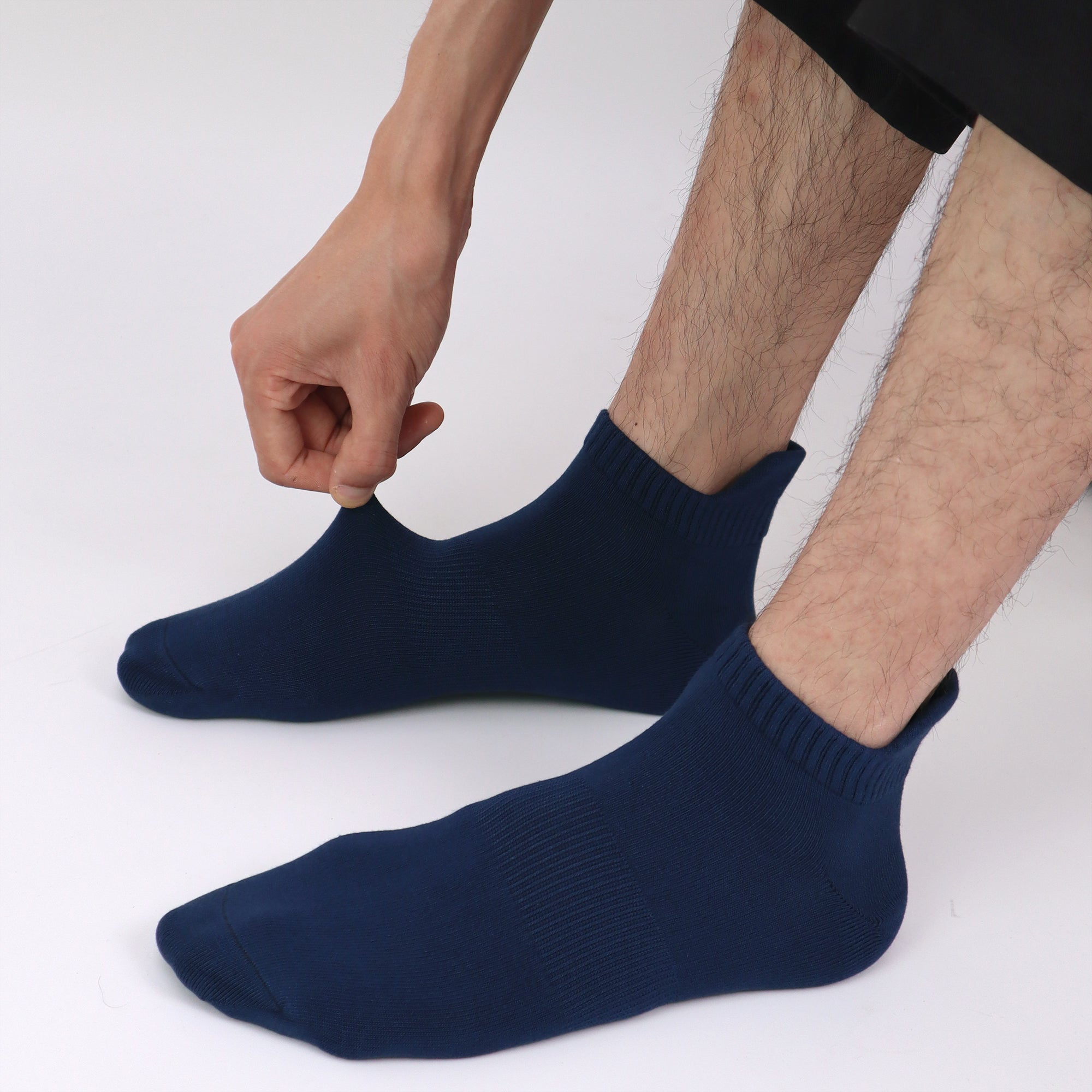 Thin Viscose Bamboo No Show Sock Men Low Cut Socks Odor Resistant Breathable Sock 5 Pairs